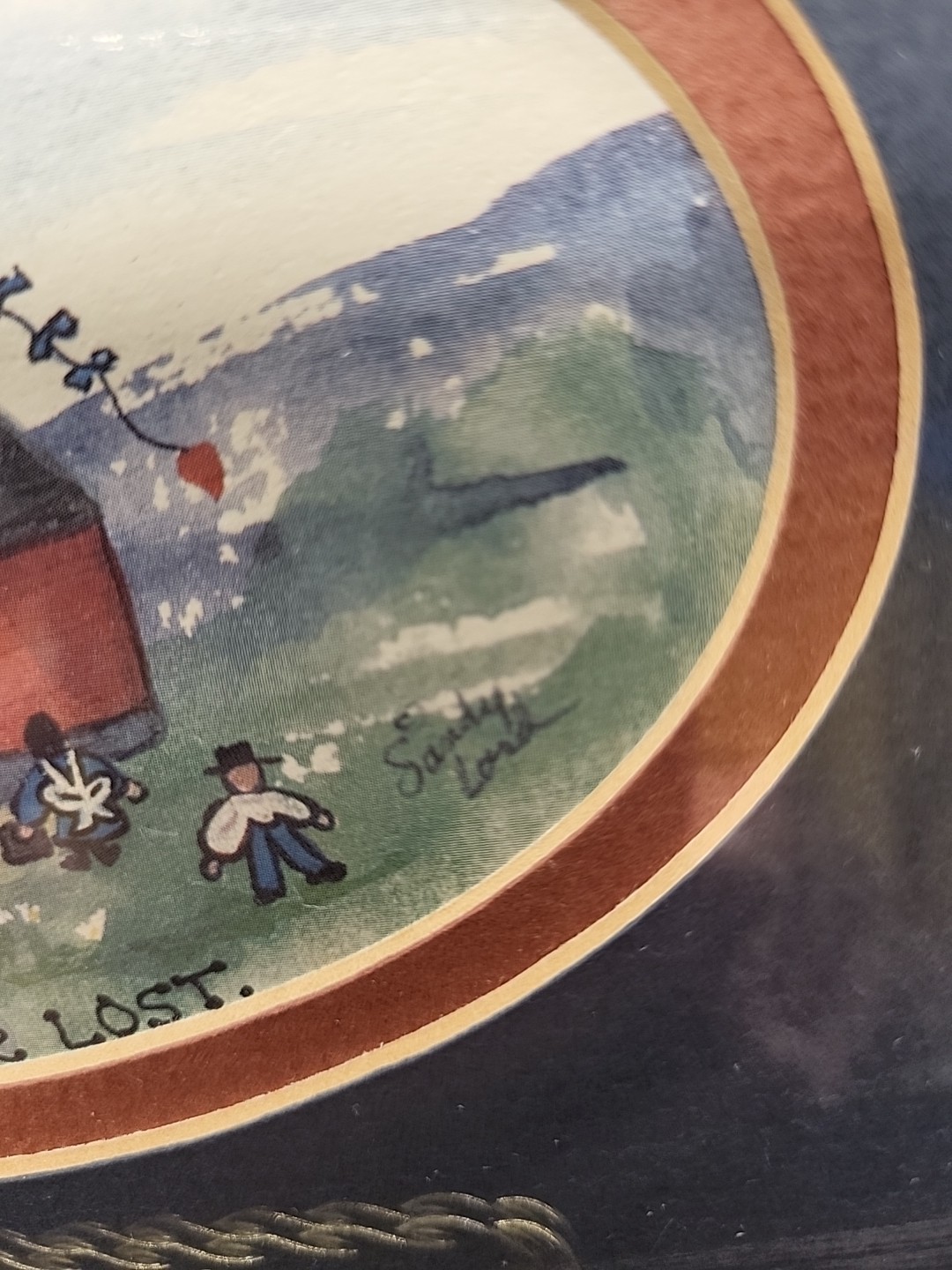 Original Watercolor & Ink Painting-Teaching-Schoolhouse Sandy Lord