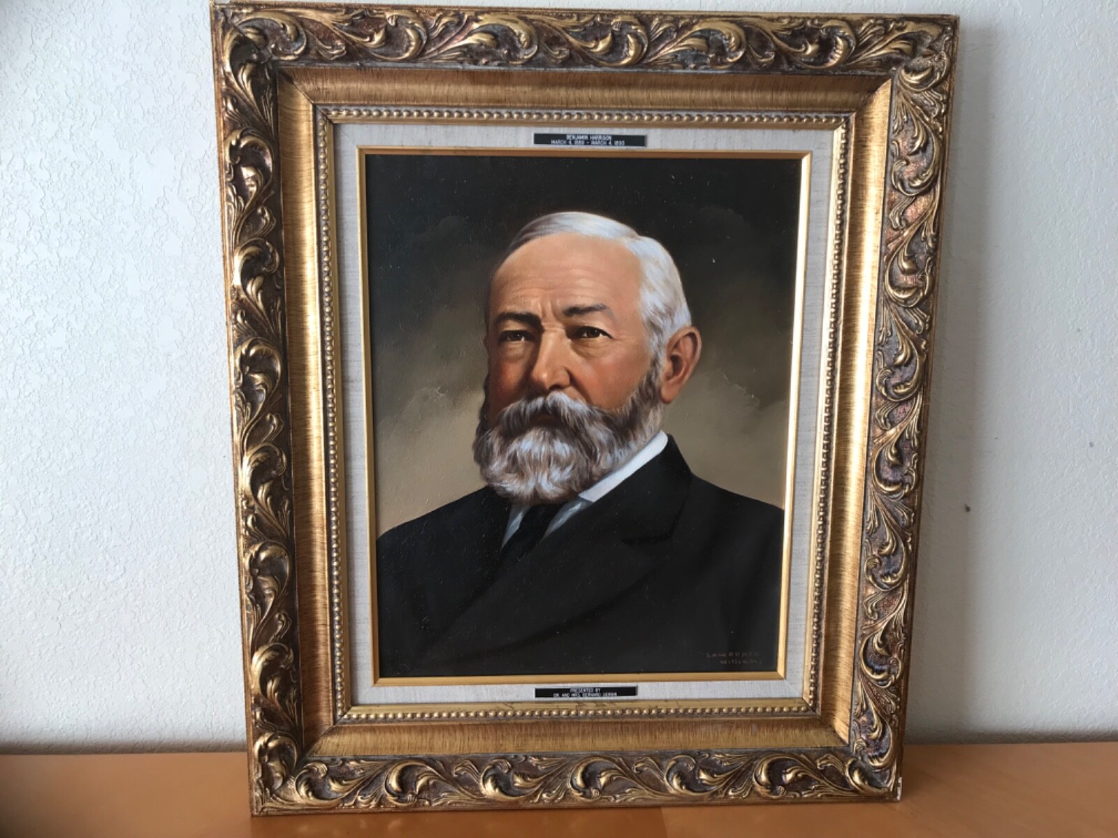 Benjamin Harrison Canvas Print by Artist Lawrence Williams 23rd U.S. President