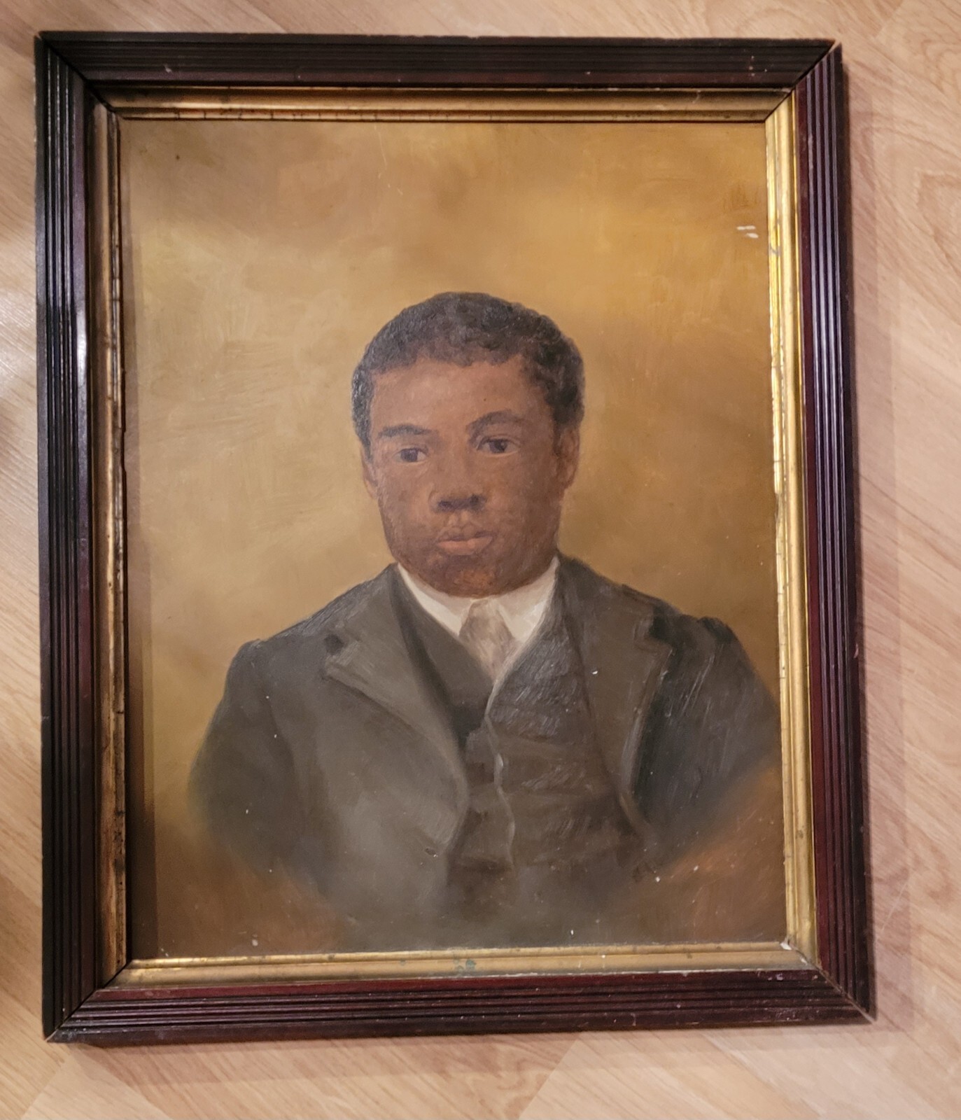 UNIQUE SUFFRAGIST PAINTING AFRICAN AMERICAN CORDELIA AGNES GREEN SCARCE SLAVERY