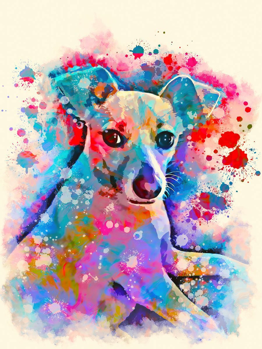 Custom Pet Portrait Digital, Personalized Gift, RISK FREE, Painting, Watercolor