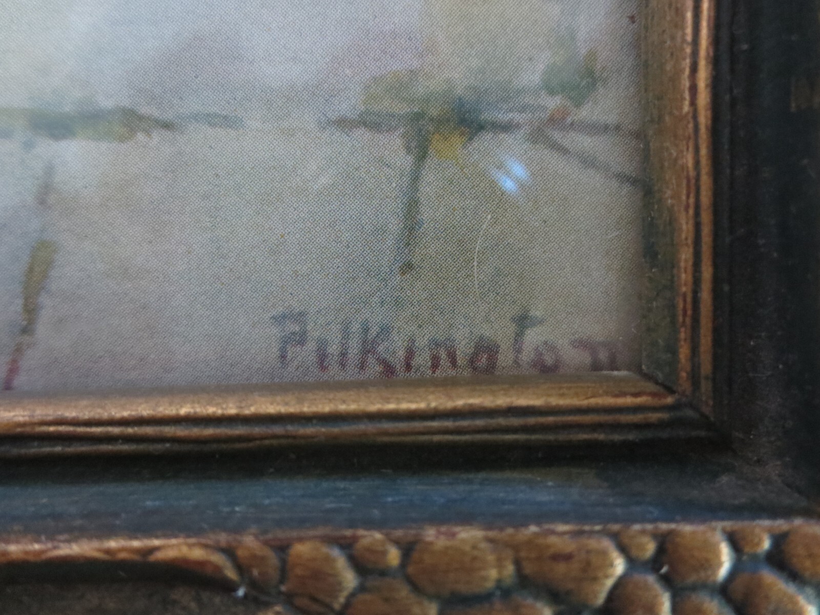 1920’s Pilkington SUMMERS FLOWERTIME Watercolor OILETTE PRINT –8-3/8″ x 12-7/8″