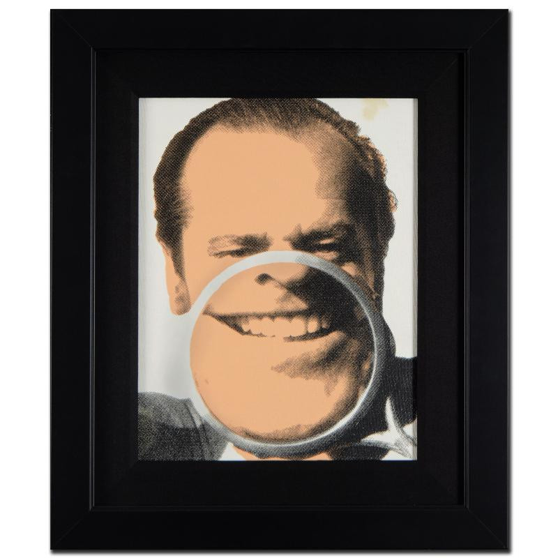 STEVE KAUFMAN original SILKSCREEN on CANVAS of JACK NICHOLSON HAND SIGNED COA