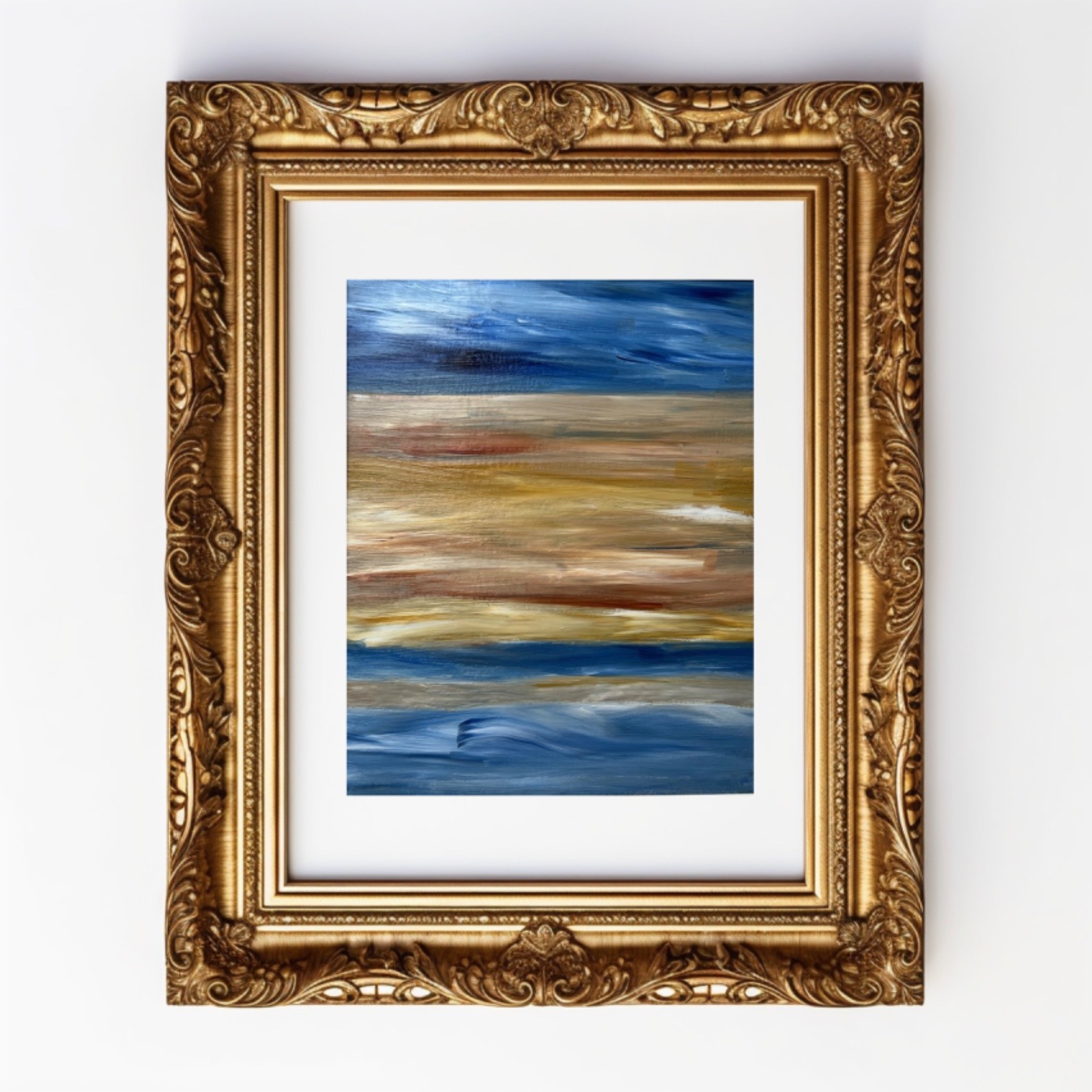 Painting Original Abstract Art Matted 11×14 Modern Acrylic Jimarieart