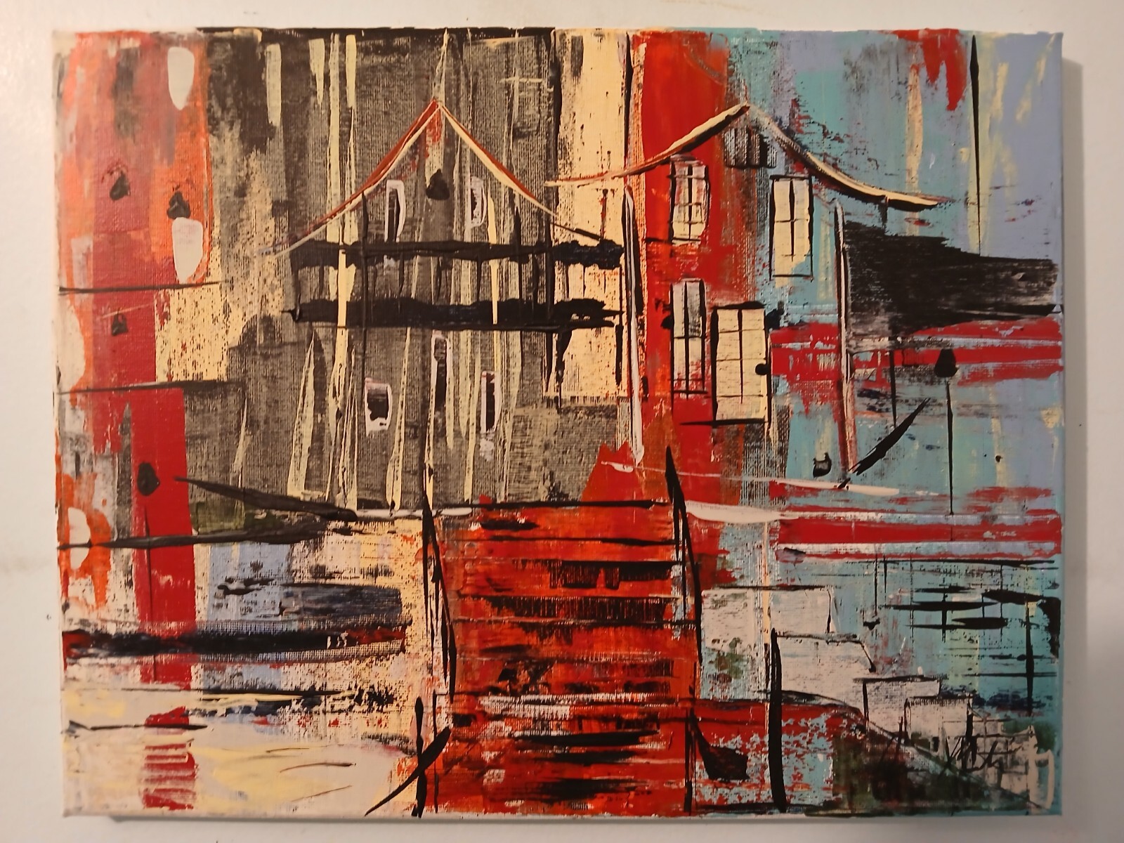 original abstract acrylic painting on canvas