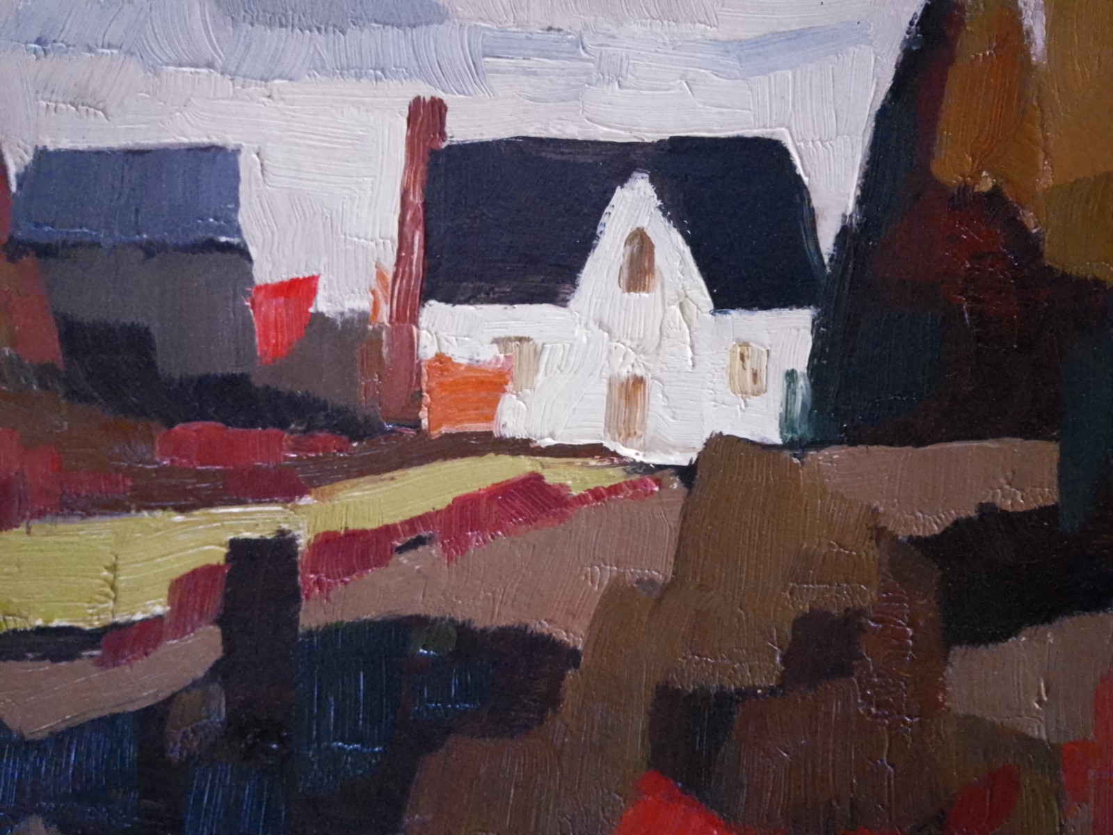 Hilton MacDonald Hassell (1910 – 1980) – Opeongo Farm 1967 – oil on Board
