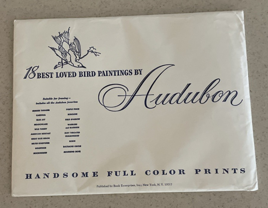 18 Best Loved Bird Paintings Prints By Audubon In Original Envelope – Missing 1