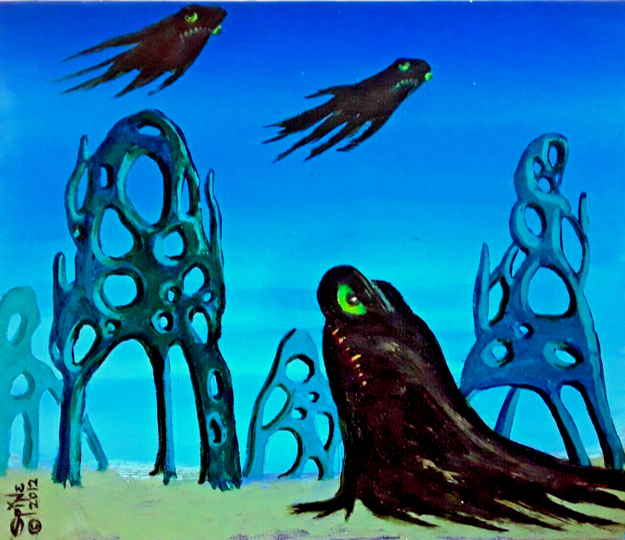 Original Art by Rick «SPINE» Mountfort : «PLANET PHANTOM»