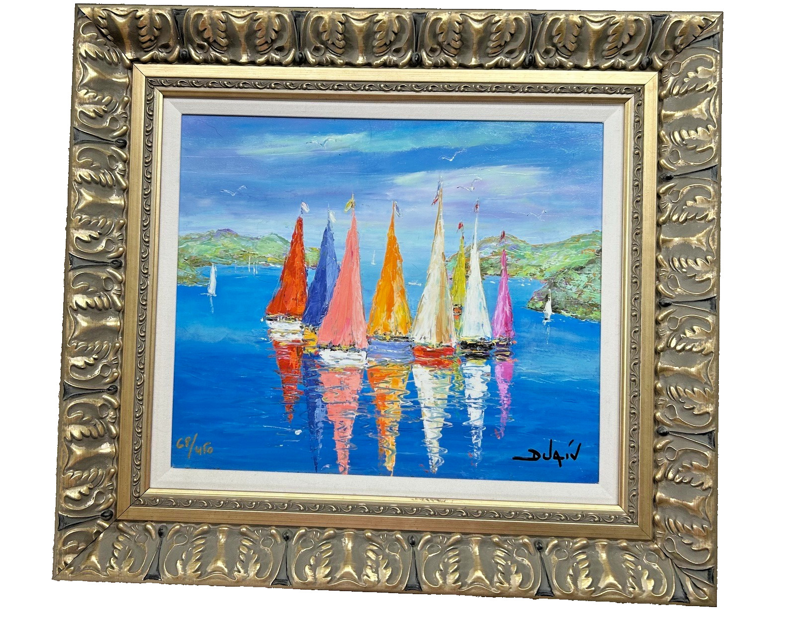 Power Colors, limited edition embellished giclee on canvas by Duaiv, 54×40