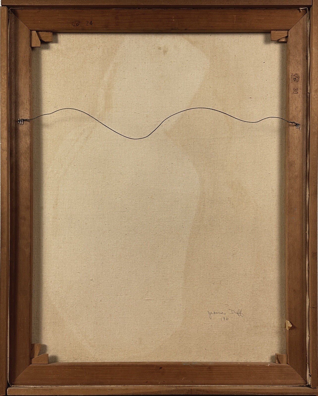 Vintage Modernist Abstract Biomorphic Still Life, Signed (c. 1960, OOC)