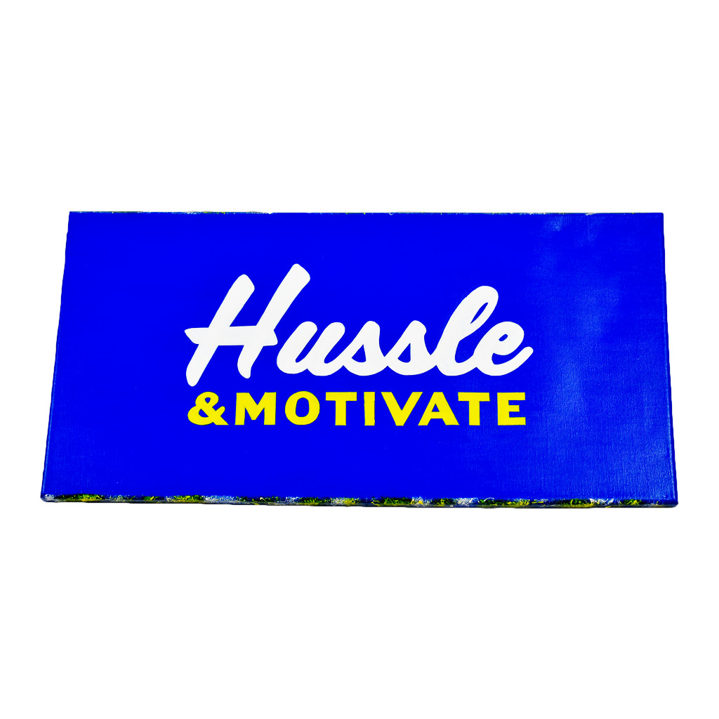 Custom New Hip Hop Rap Music Artist Nipsey Hussle & Motivate Blue Art Painting