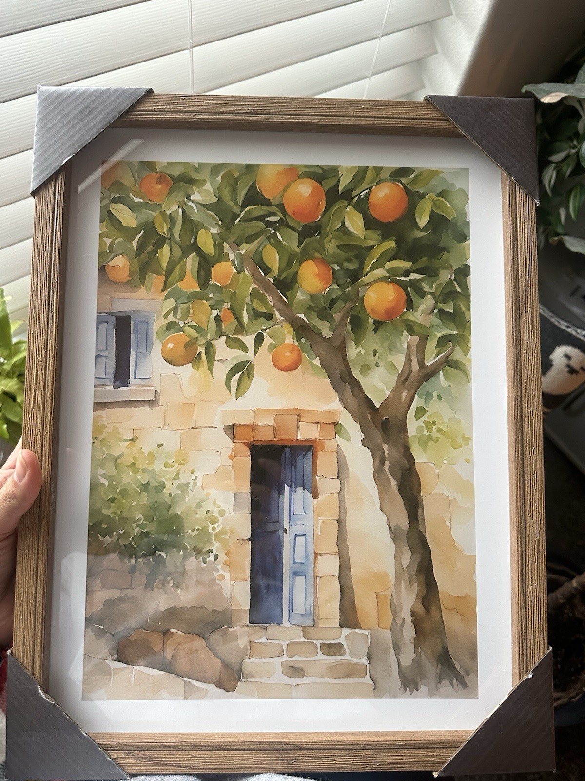 orange tree painting