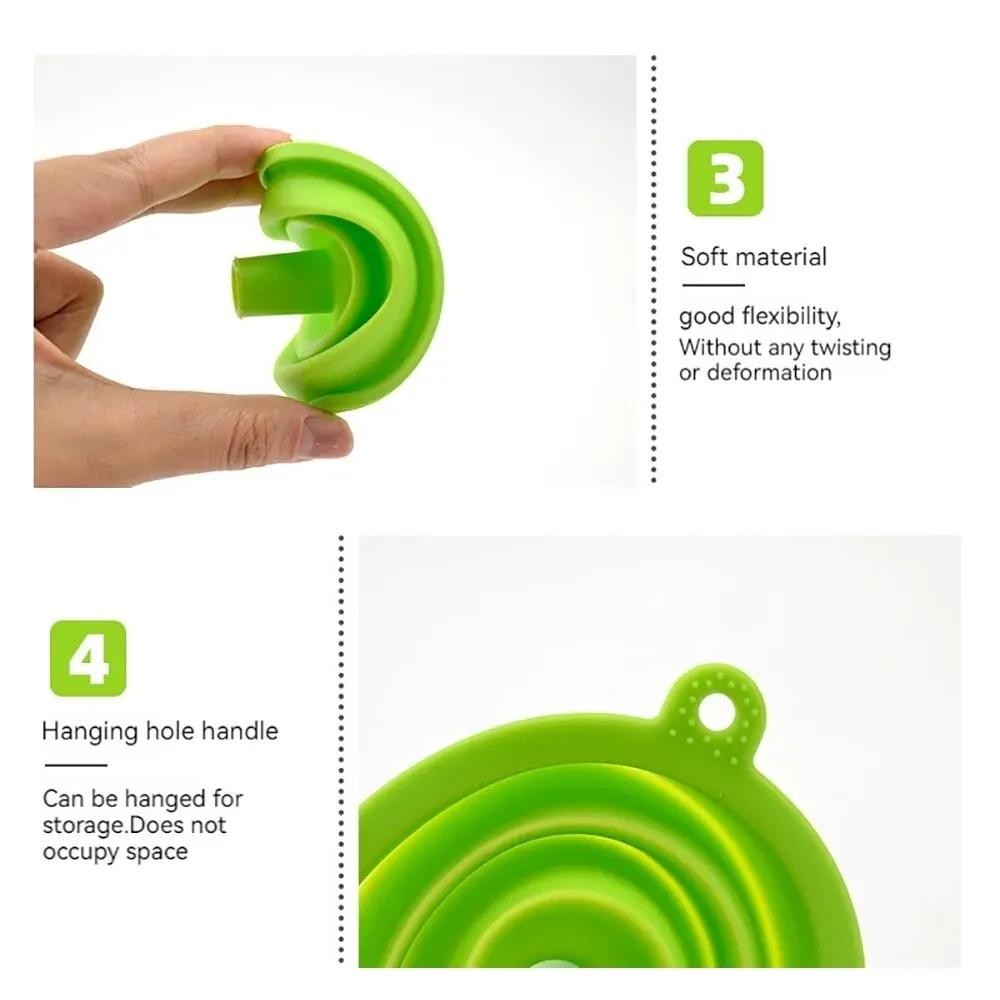 Foldable Silicone Car Funnel for Oil, Coolant, Washer Fluid | Universal Fit