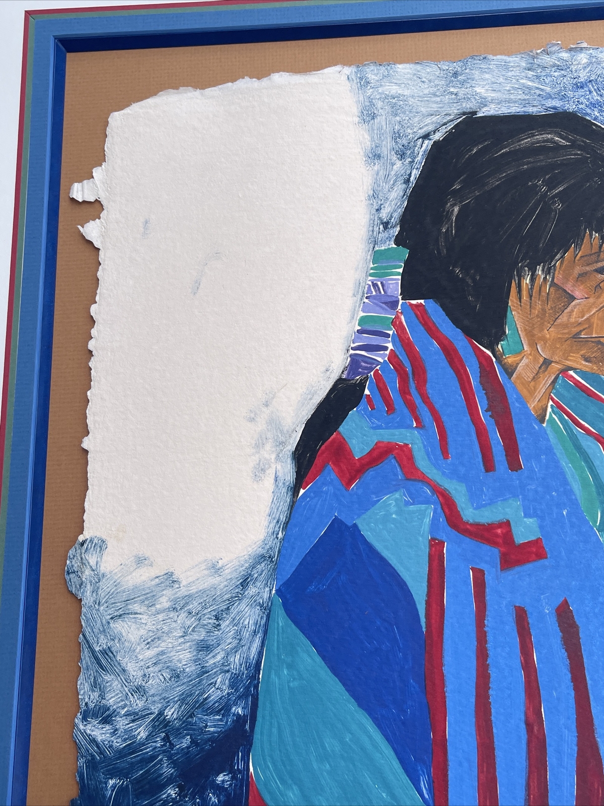 AMADO PENA PAINTING PORTRAIT NATIVE AMERICAN TRIBAL MADONNA POT LISTED FAMOUS