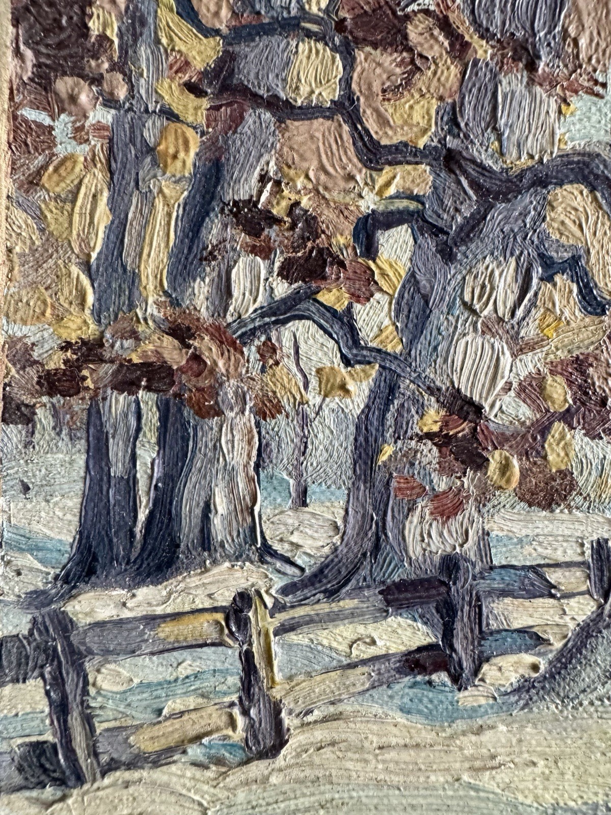 LILLIAN THOELE (1894 – 1971) Mini PAINTING 5.75 X 5.75 St Louis Missouri