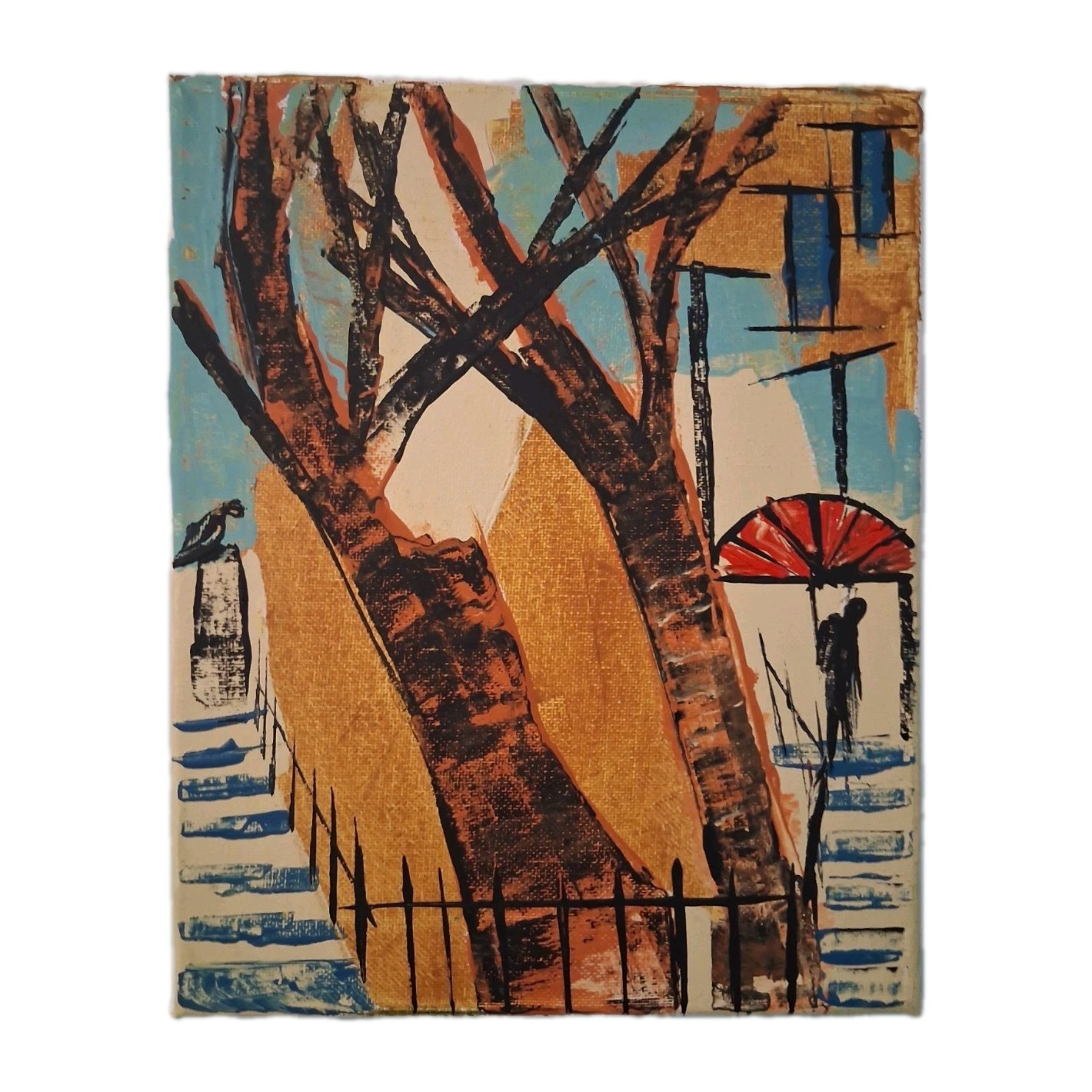 original neo expressionist painting acrylic painting on canvas by Vincent Martin