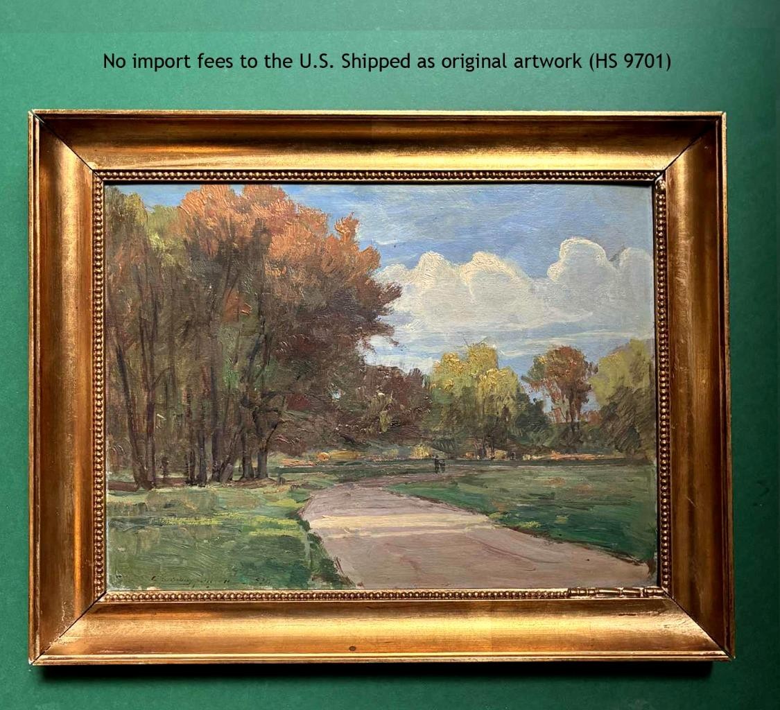 Hornung-Jensen (1882) Figures in Summer Landscape. Dated 1930.– COA