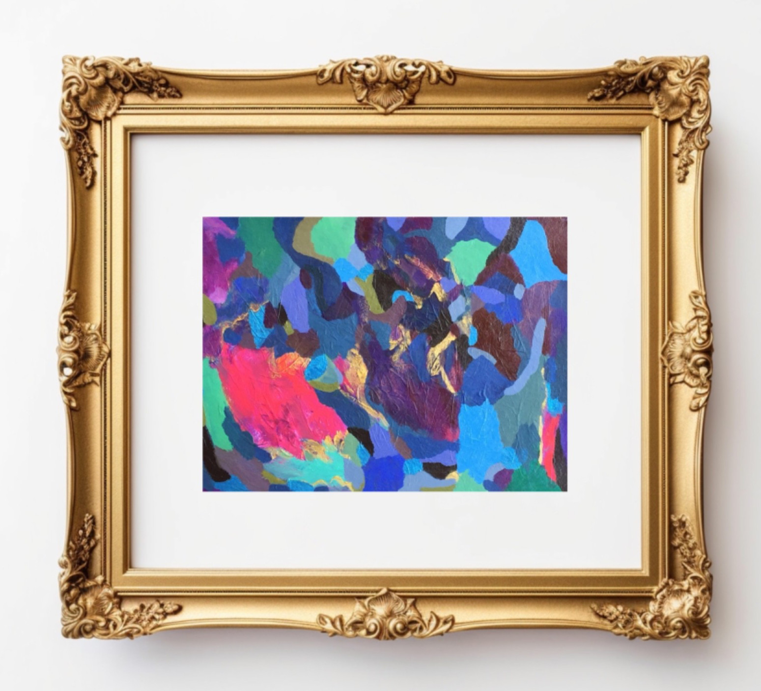 Abstract Painting Original Acrylic Colorful Modern Art 11 x 14 Paper Jimarieart