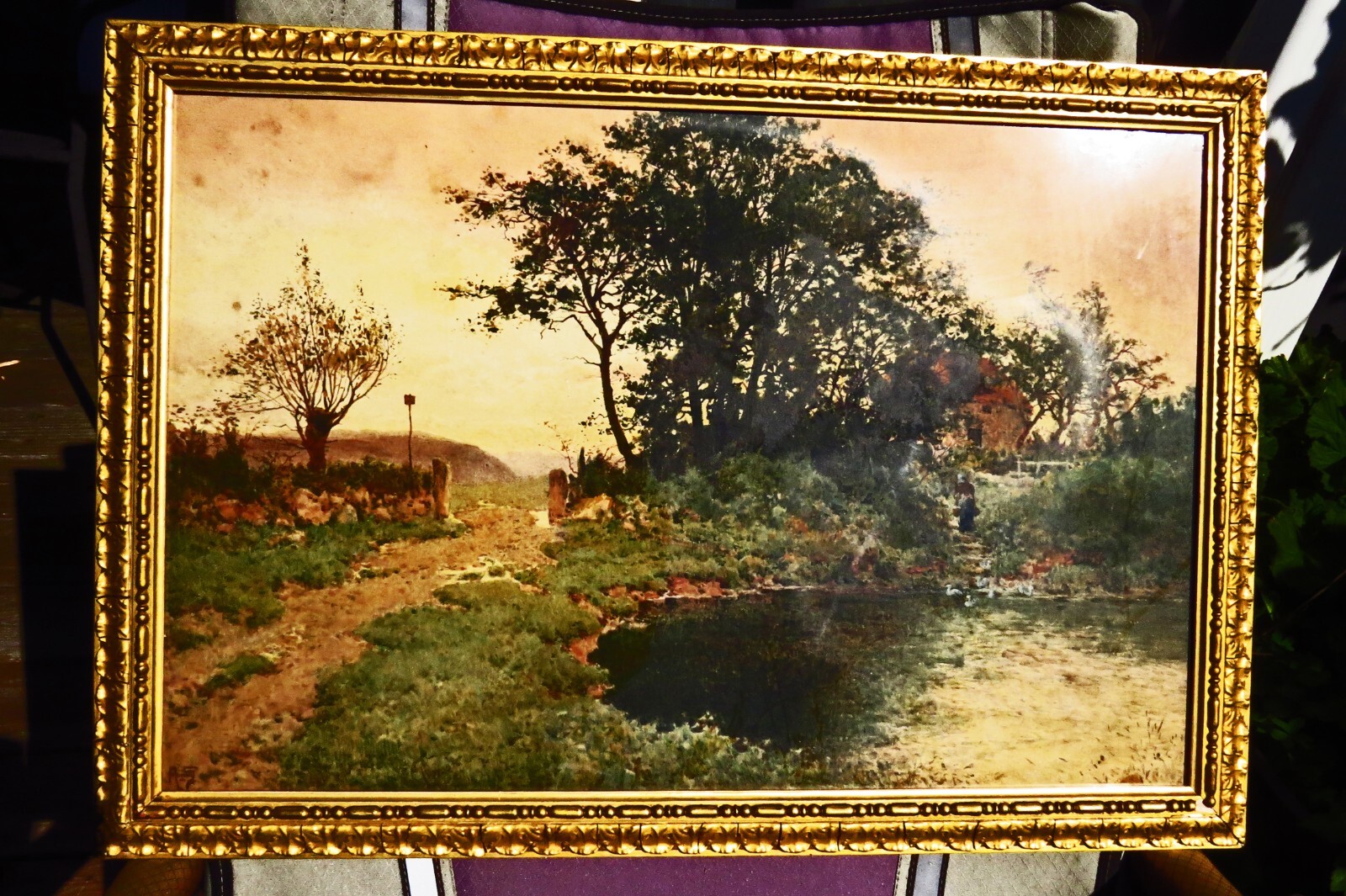 ALBERT GOODWIN LANDSCAPE WATERCOLOR PAINTING RWS 1845-1932 Summer’s Eve