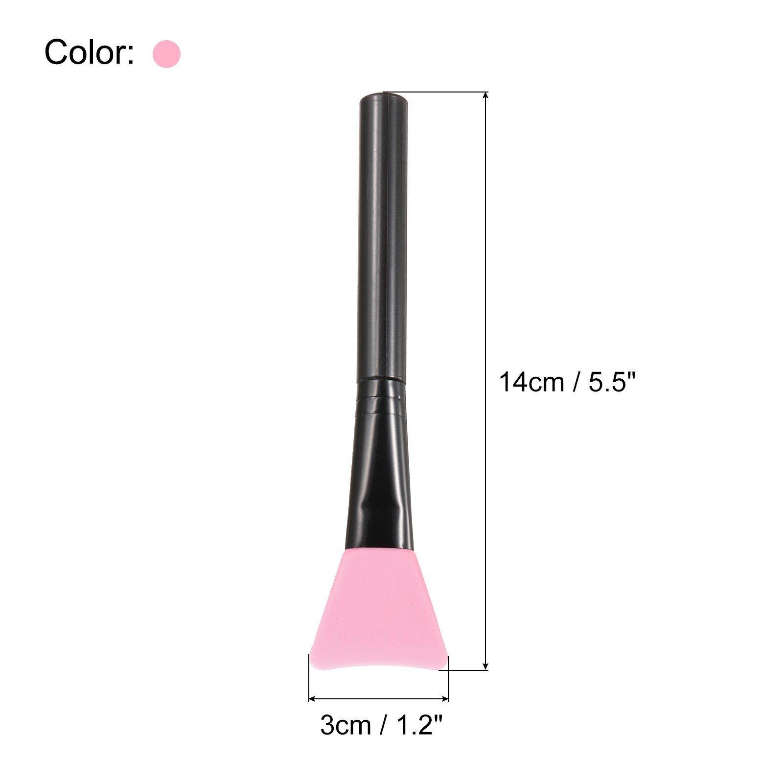 Silicone Epoxy Brushes Pink Applicator DIY Brush, Pack of 6