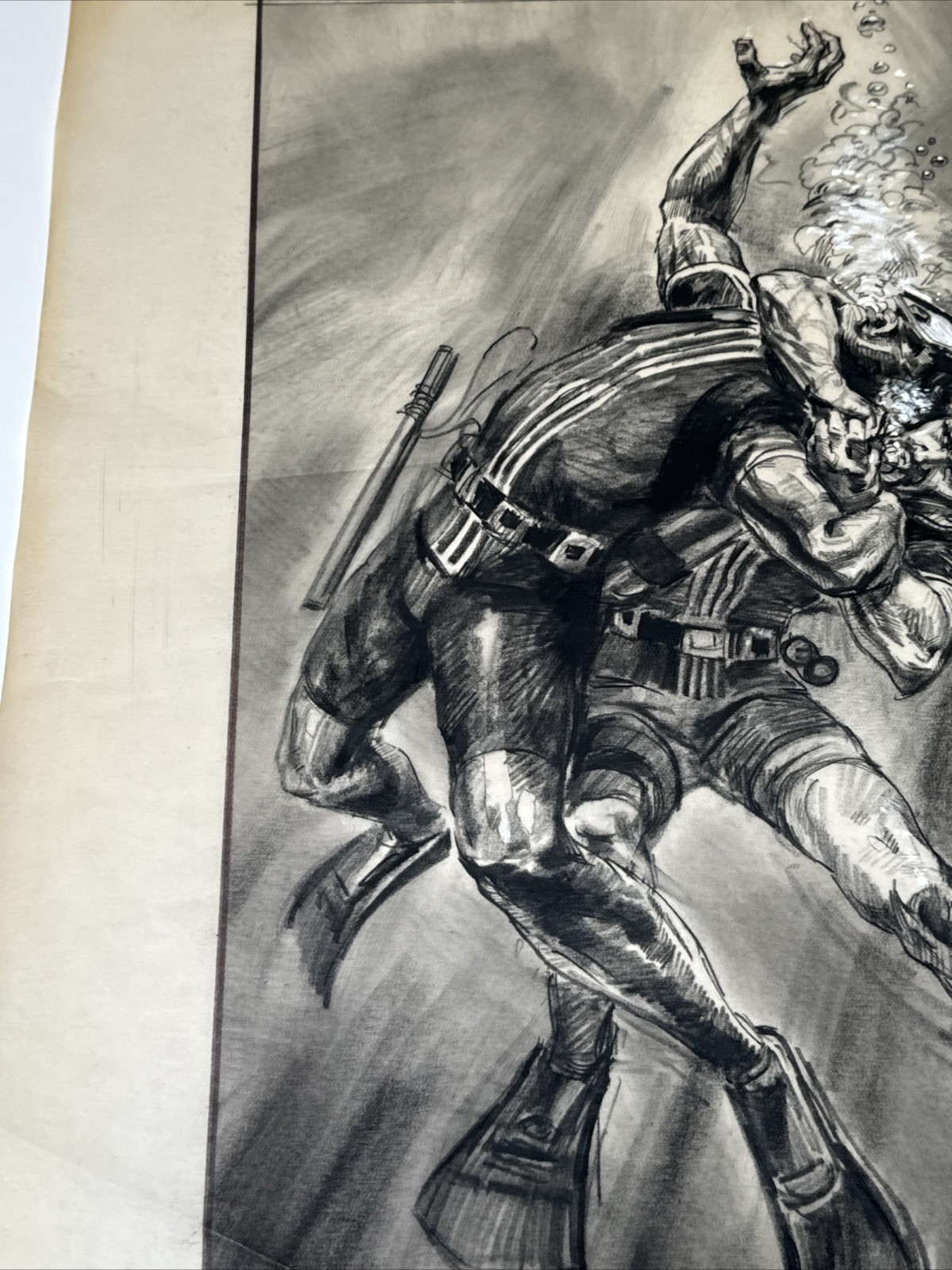 DAN GOOZEE DRAWING PAINTING STUDY ILLUSTRATION FAMOUS SCUBA DIVERS UNDER THE SEA