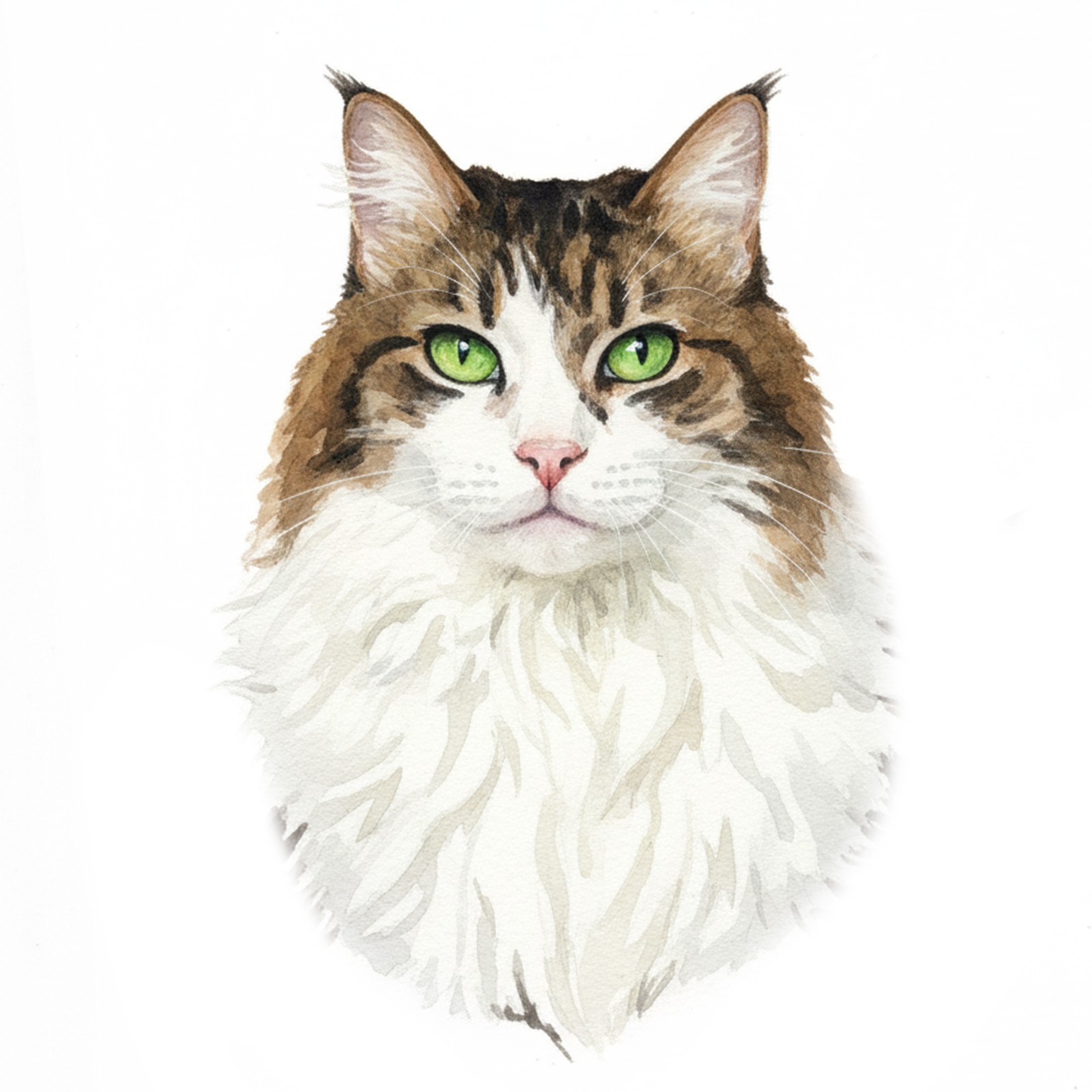 Original 8×10 Size Custom Hand painted watercolor Pet portraits