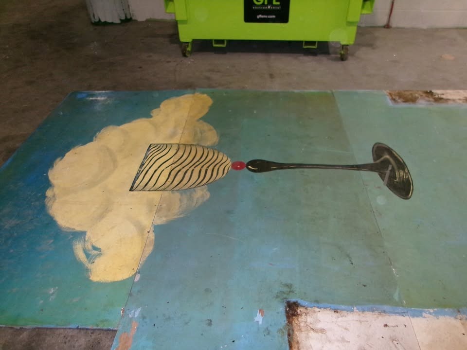 Fredrick Birkhill Painting International Glass artist 8ft x 12 ft One of a Kind