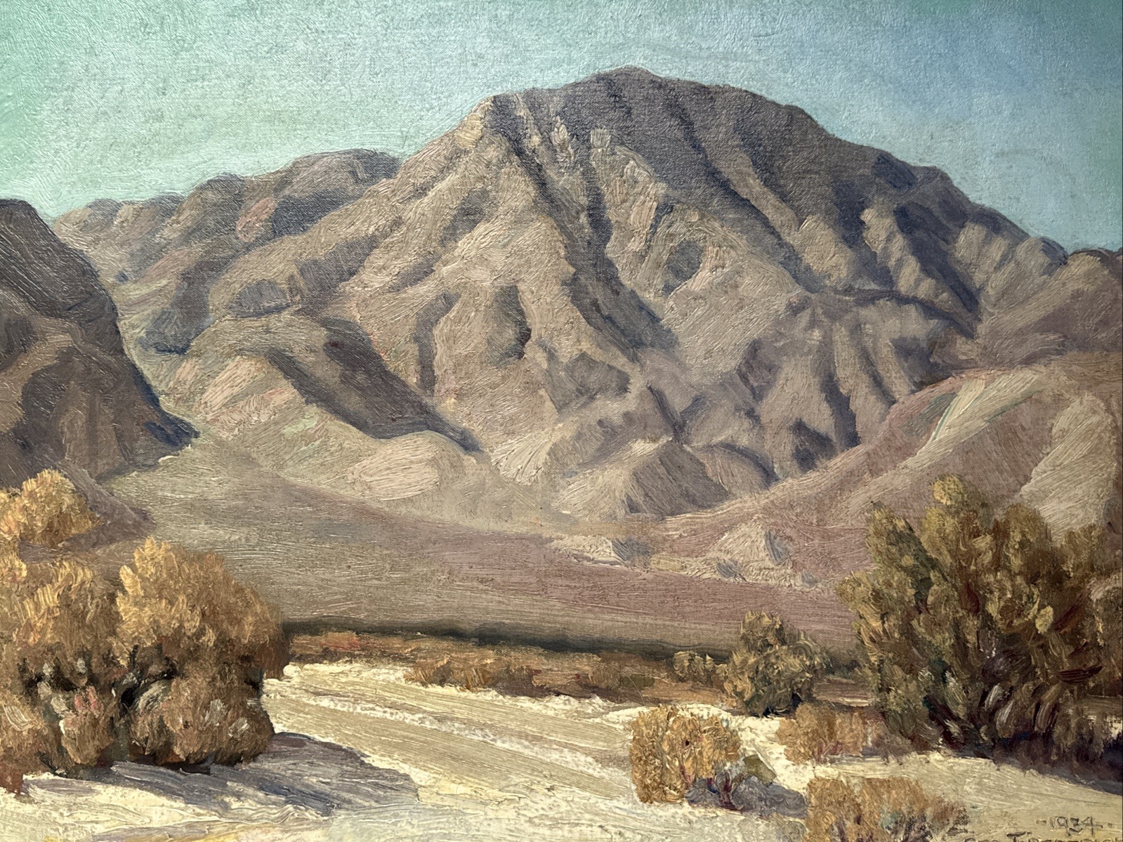 Antique Desert Painting Impressionist Landscape George Frederick 1930’s 1934