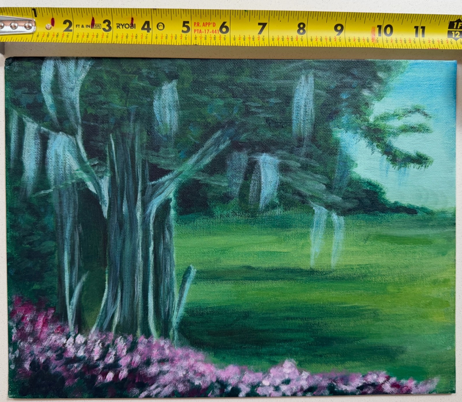 Contemporary Landscape Acrylic Painting Modern Art Wall Hanging Multi-Color