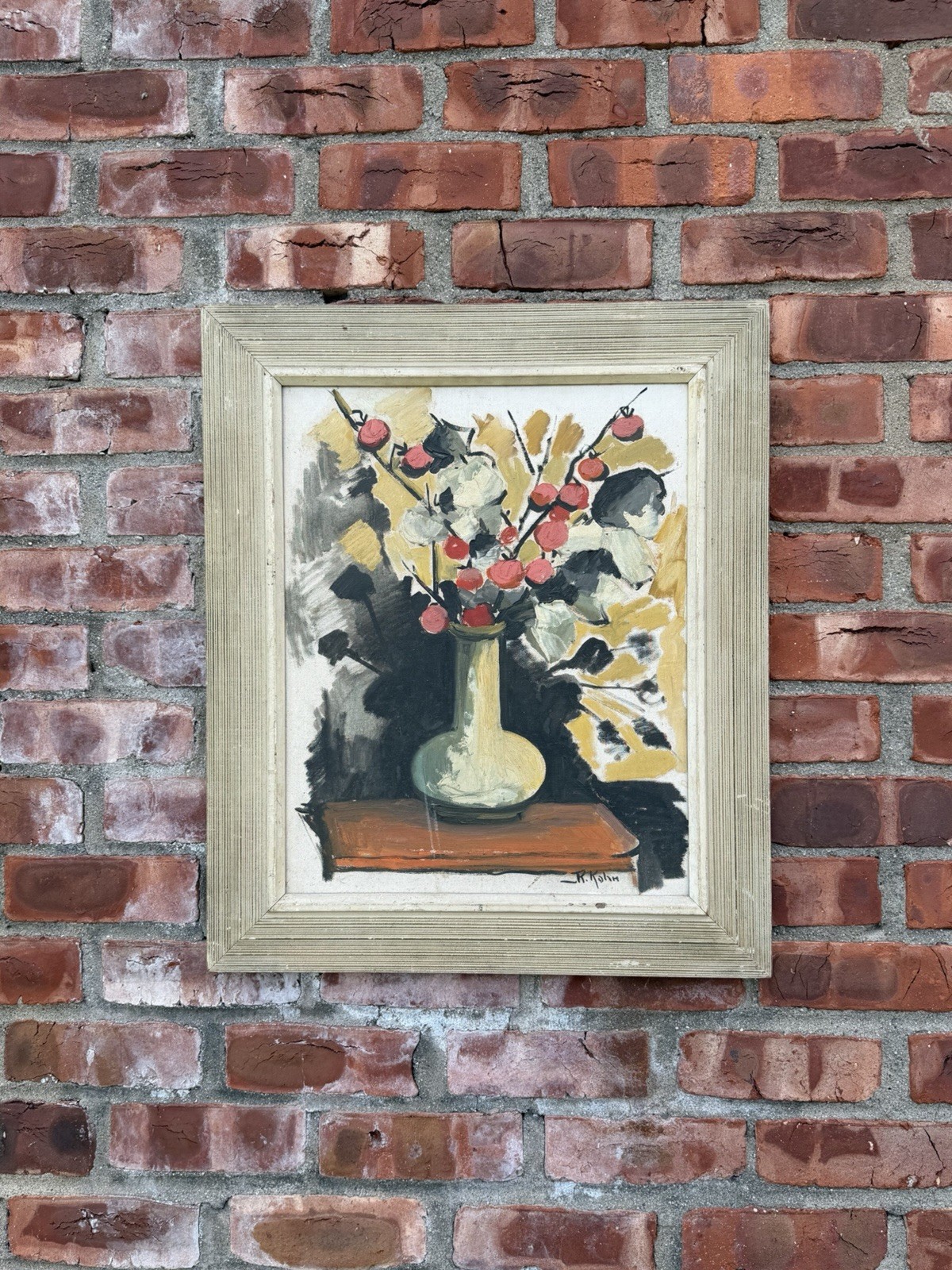New York City Modernist Still Life Painting By Polish American Artist Recha Kohn