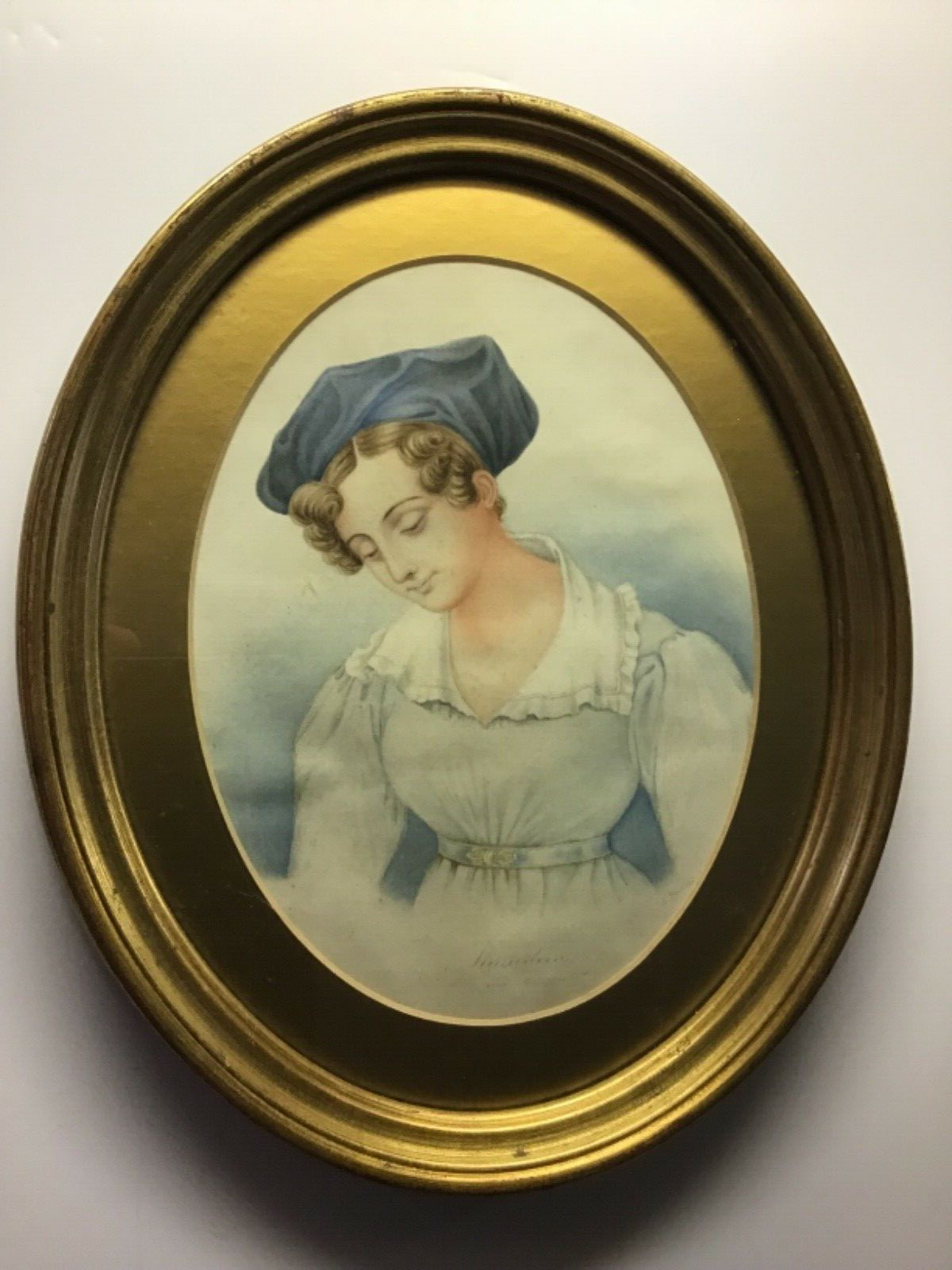 Antique Watercolor J. Manley Gallery Eaton, Windsor England