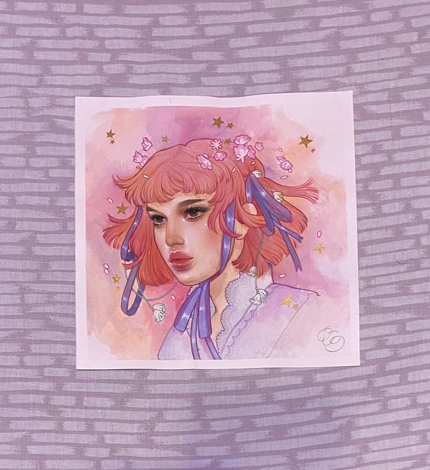 Original Gouache Painting By Kelsey Beckett