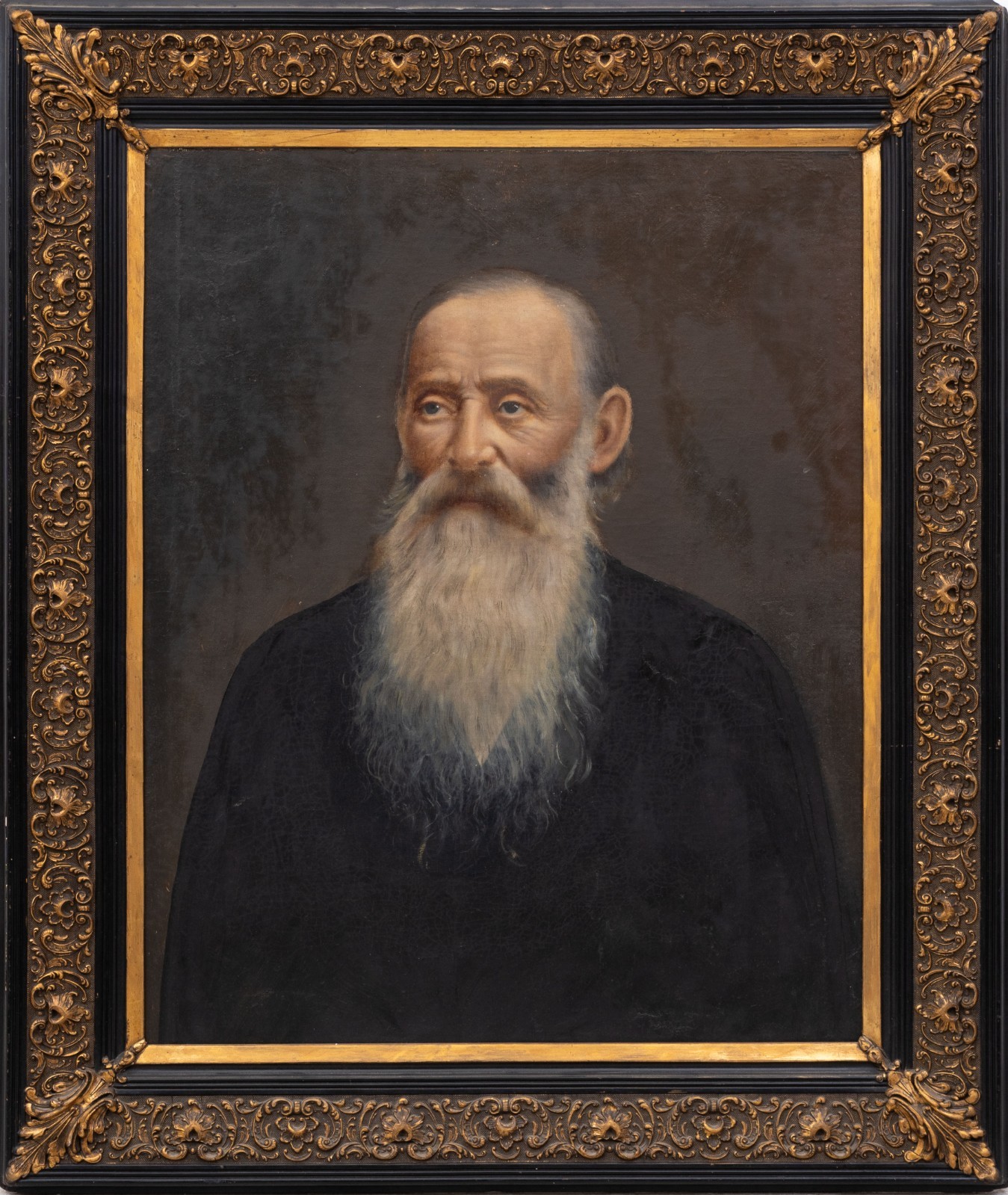 French School, 19th Century – Portrait Of An Old Man Painting