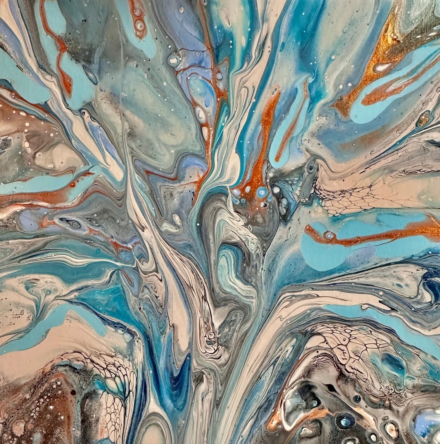 Original Acrylic 8″x8″ Canvas Art OOAK (One of a Kind) Auto, Date, Numbered 1/1
