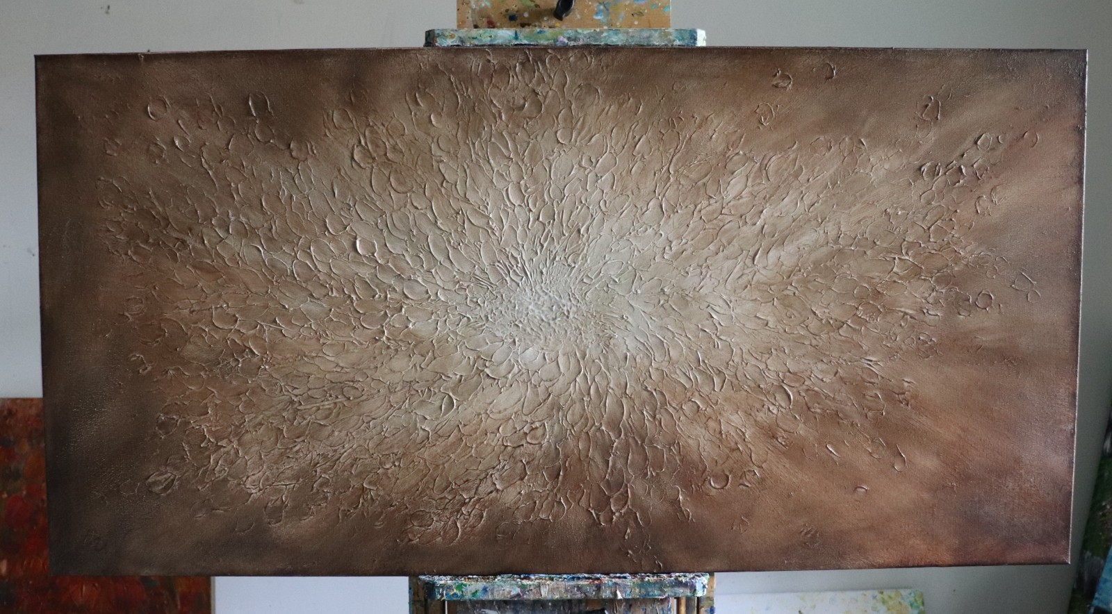 Large Neutral Abstract Painting Textured Earth Tone Wall Art Wabi Sabi Canvas