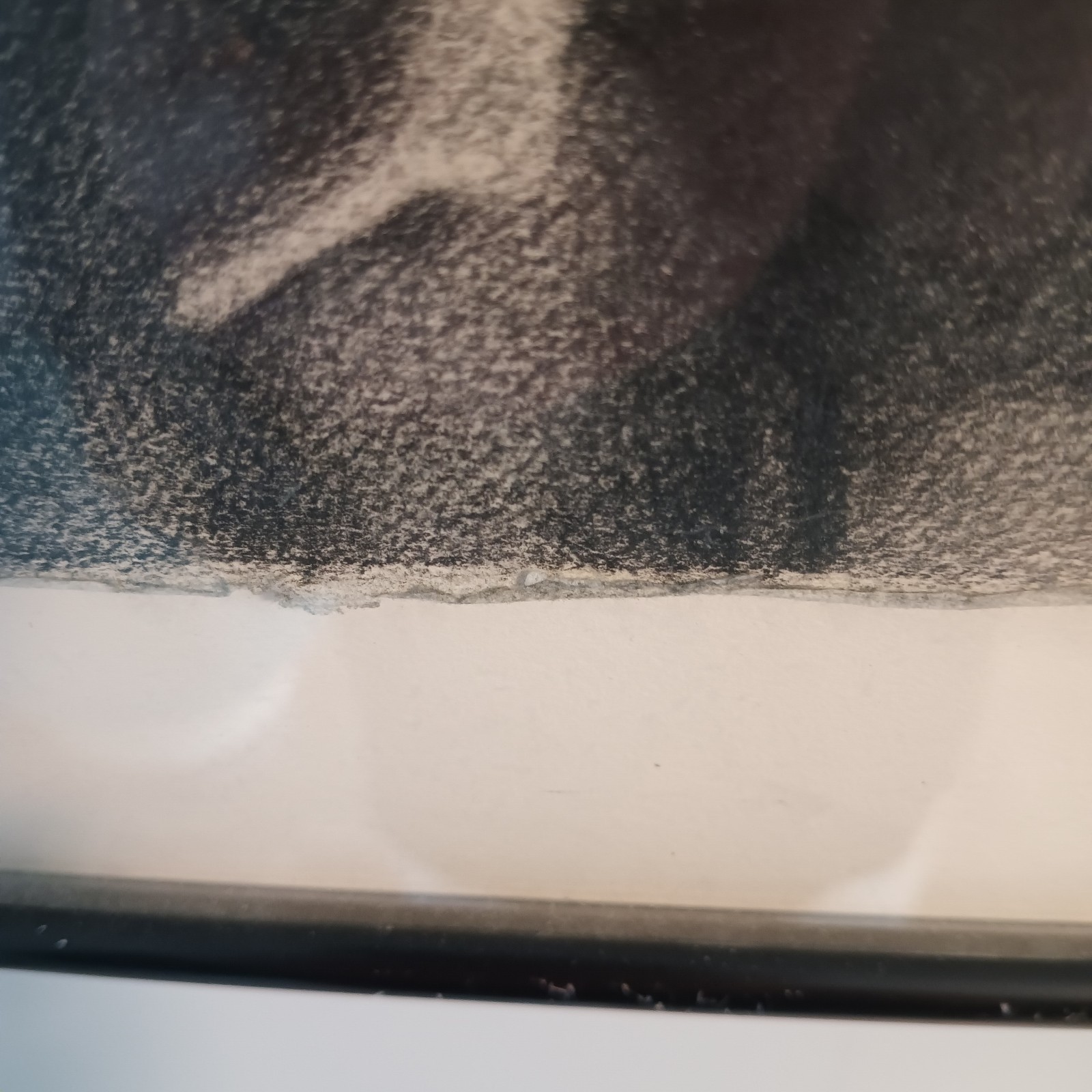1976 Neil Armstrong Charcoal Drawing Of Iconic Image Signed By J. Wallace «76»