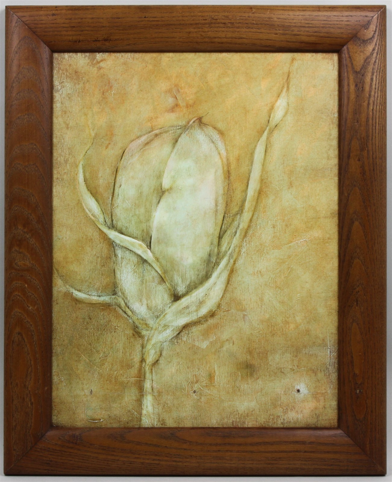 Original Oil On Board RETRACING MY STEPS Tulip Signed Michele Lambert Herbert