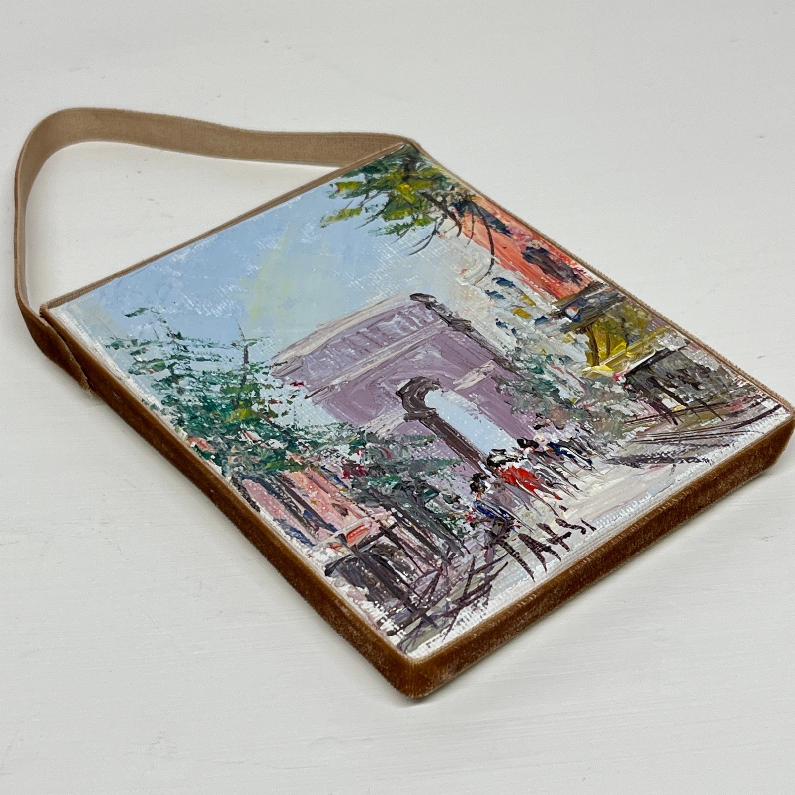 Impressionist Painting The Arc de Triomphe in Paris 3.5 x 4.5