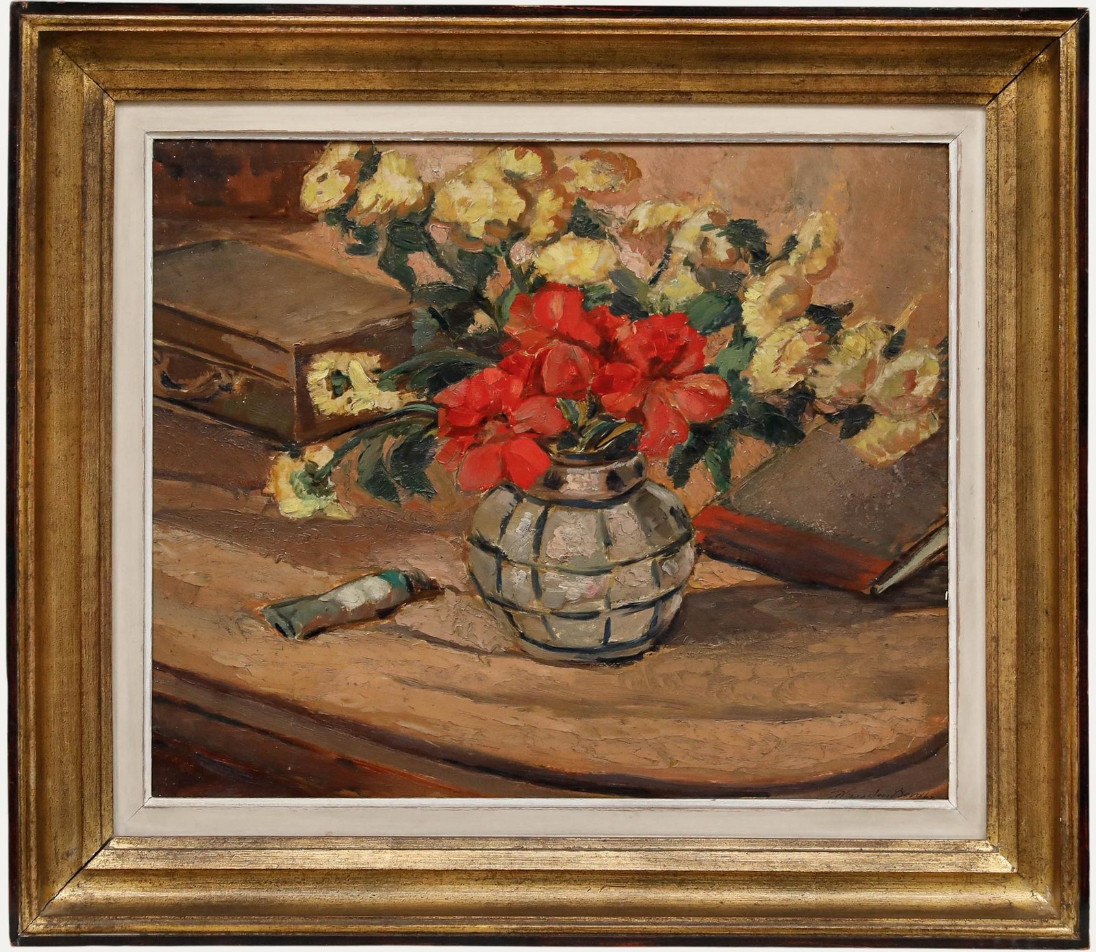 Vandenberghe – Early 20th Century Oil, Still Life with Flowers