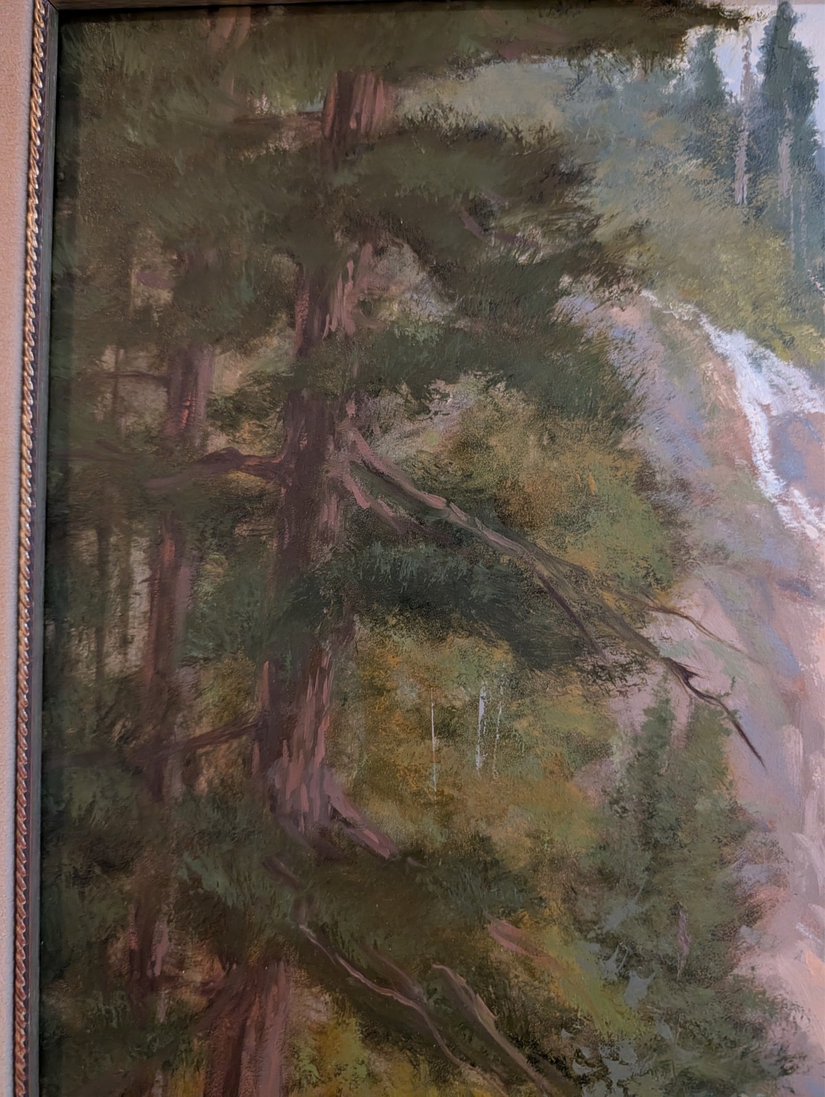 Mark Ogle «Horse Mountain Man» Framed Oil on Masonite Original Western Art