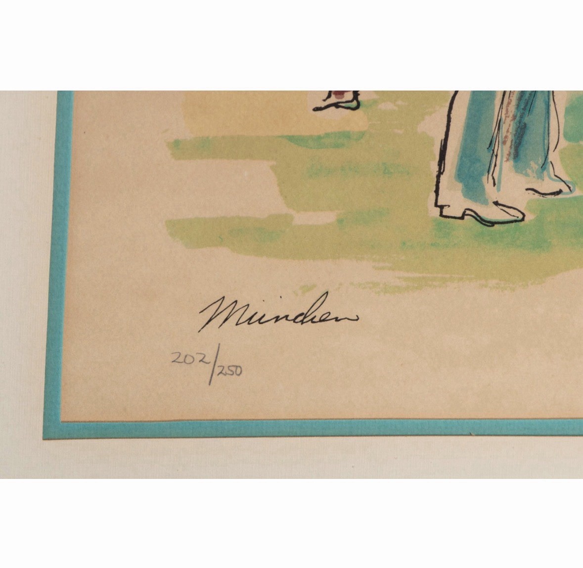 LeRoy Neiman Olympic Village Hand Signed Numbered Framed 1972 (Knoedler 29)