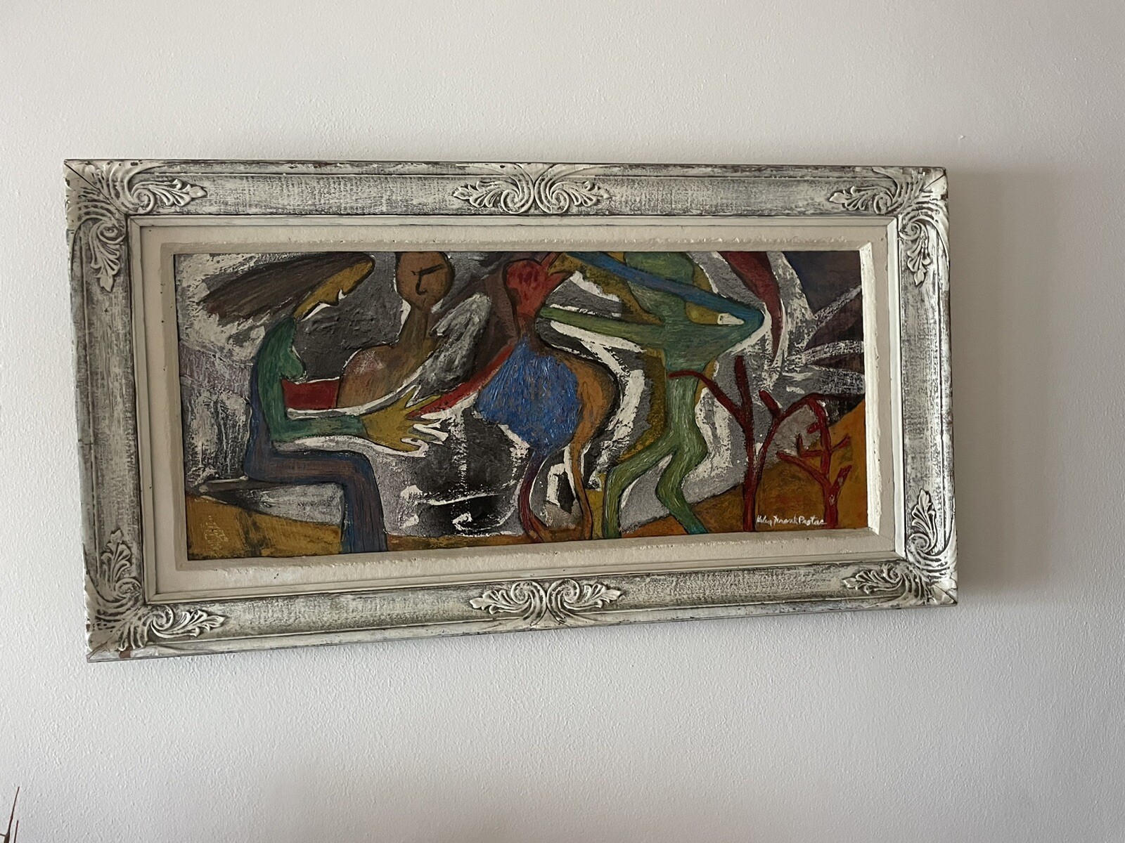 Helen Frank Protas Oil Painting Witchcraft Sarasota Florida Framed