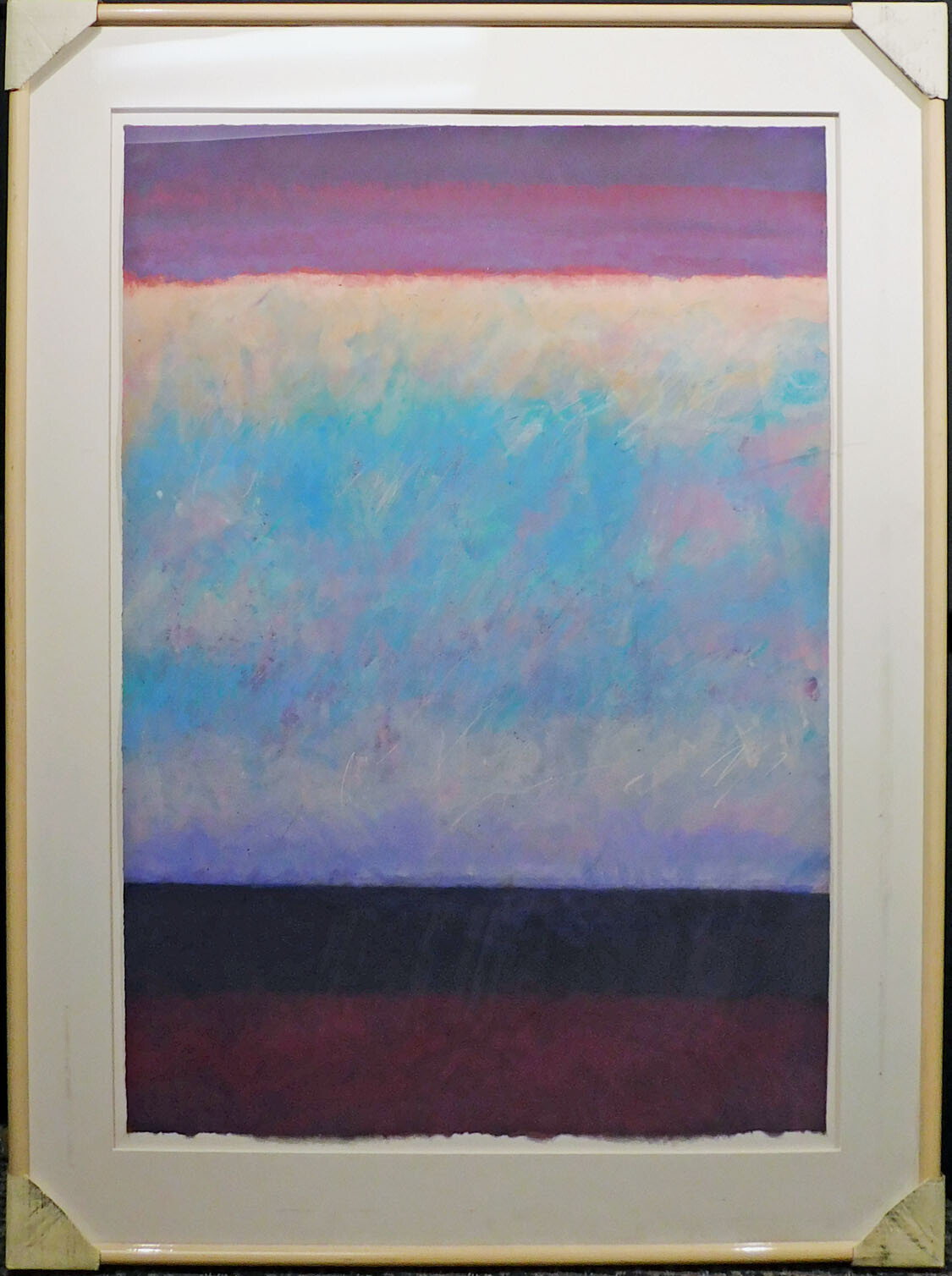 Mark Dickson UNTITLED Mix Media,Pastel and Watercolor Abstract Hand Signed