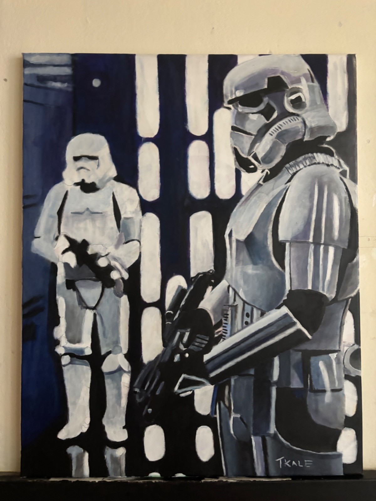Star Wars stormtrooper original painting
