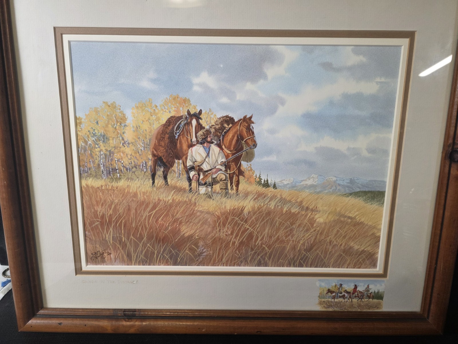 Ron Stewart «Sounds In The Distance» Original Watercolor Painting 11″×15″