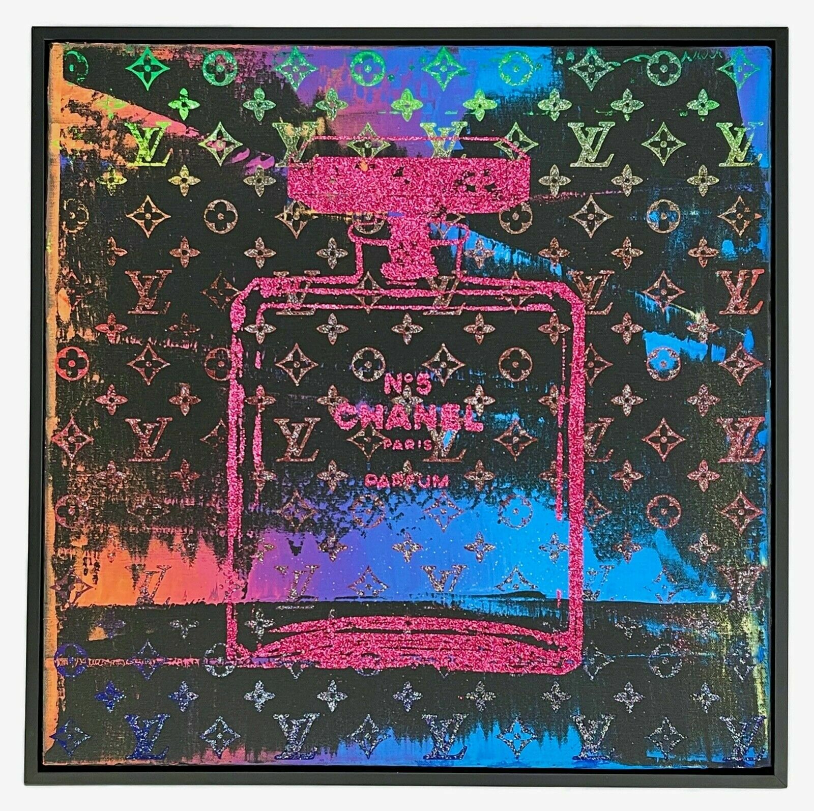 Shane Bowden CHANEL & LV Louis COCO Acrylic on Canvas Art 20″ x 20″ Limited Run