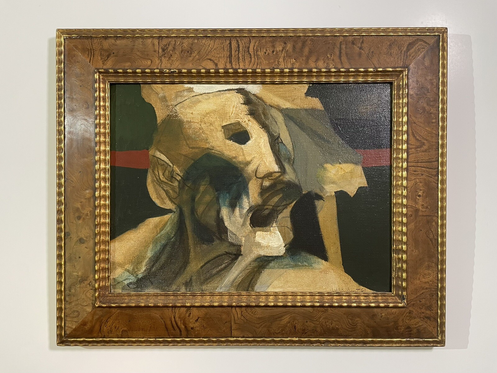 Howard Warshaw Original 1961 Oil Painting Signed MCM Mid Century California Art