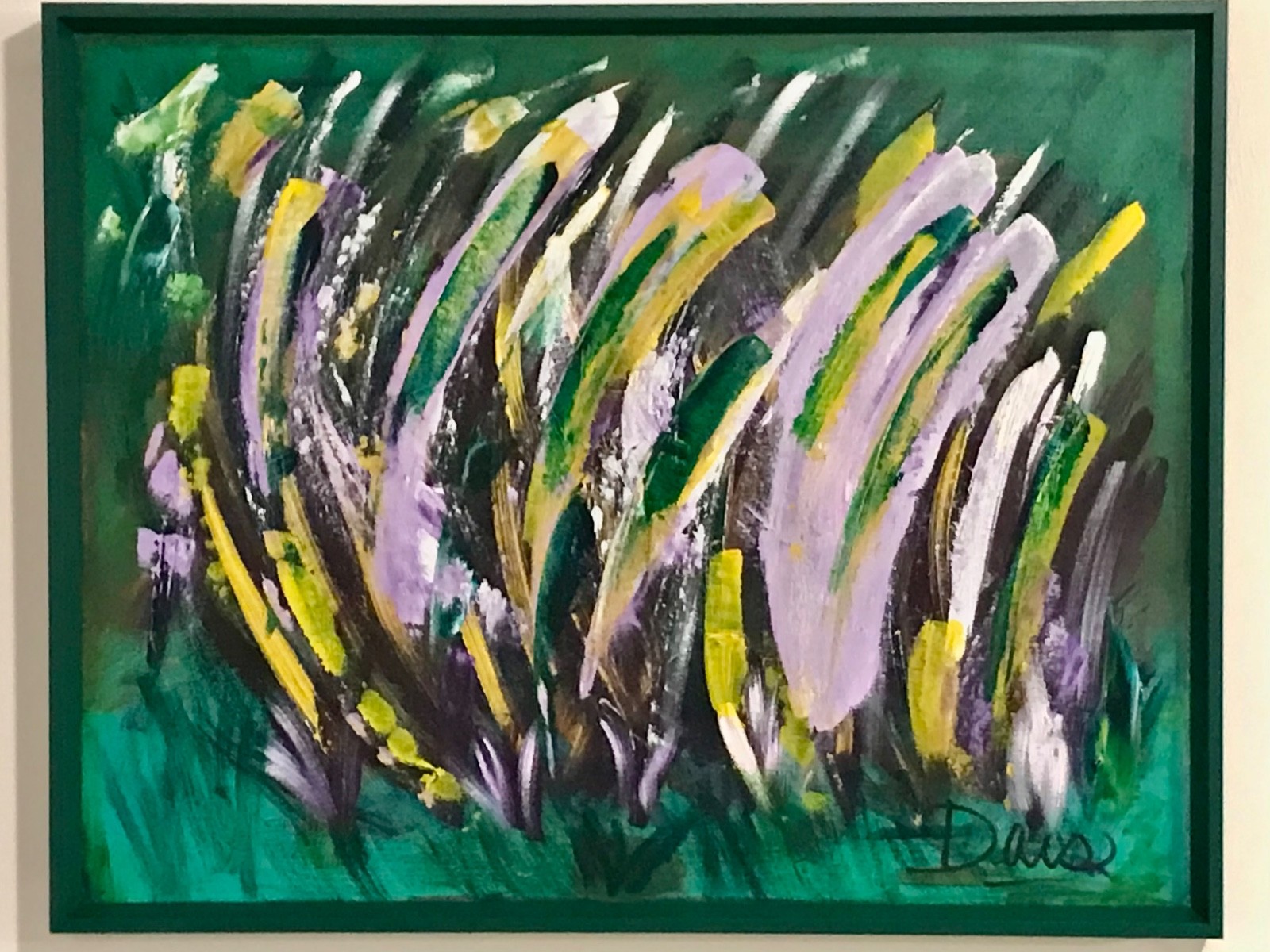 Made in AMERICA beautifully framed Acrylic Art on canvas ready to hang 29×23