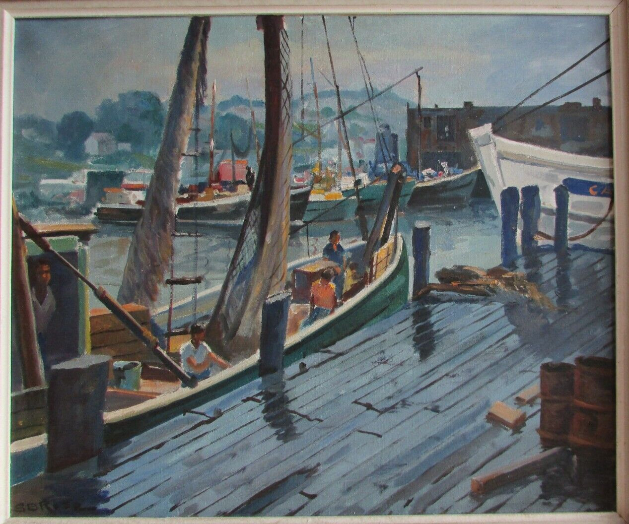 Gloucester Massachusetts inner harbor State Fish Pier maritime modernist Rose