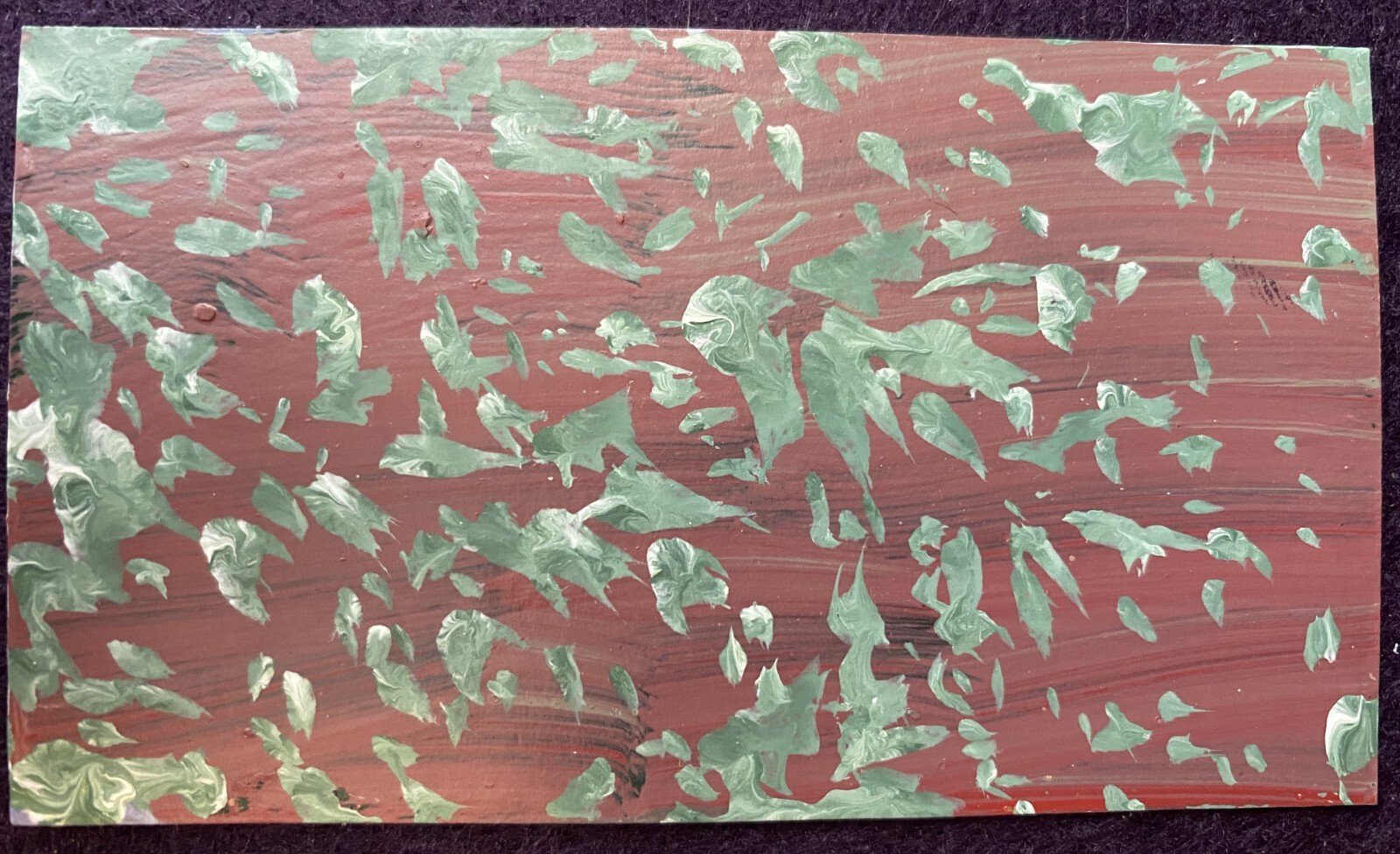 BCA Original Art Card 3.5×2 inches Abstract Latex Signed WGF 2024.0117 O