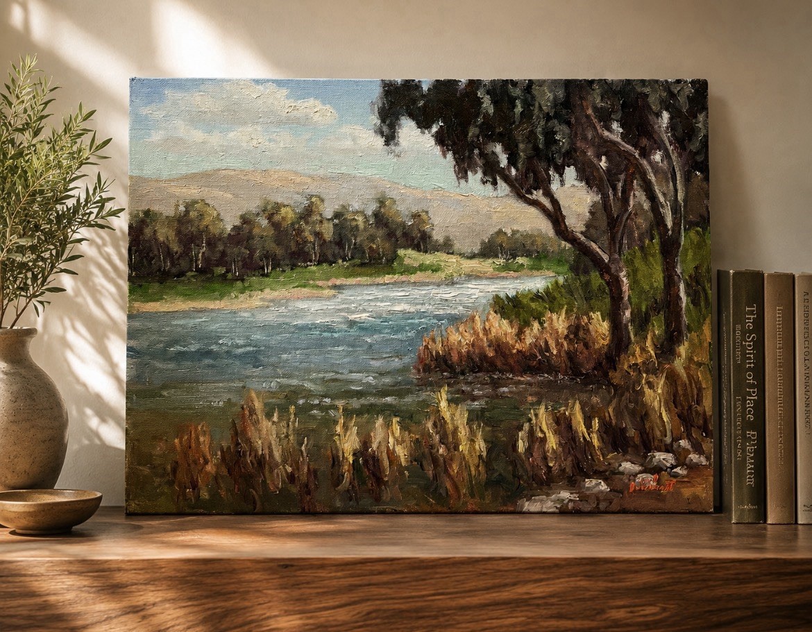Mark Monsarrat Original Plein Air Oil Painting “At Water’s Edge”